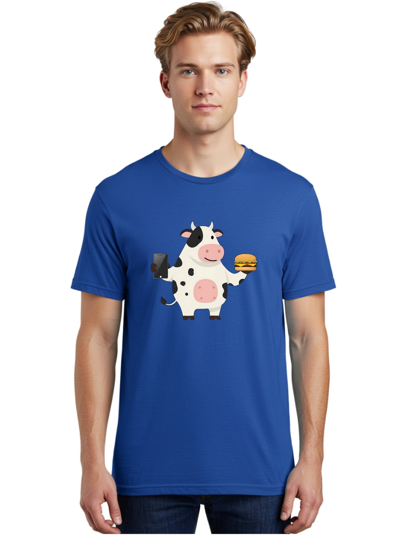 Cow-With-Hamburger Men'S Graphic Tee, 100% Cotton, Comfortable Casual Summer Wear, Machine Washable, Vintage Camera, Old Camera, Antique Camera, Black Camera, Classic Photography, Photography Equipment, Nostalgic Device, Film Camera, Bah821 28