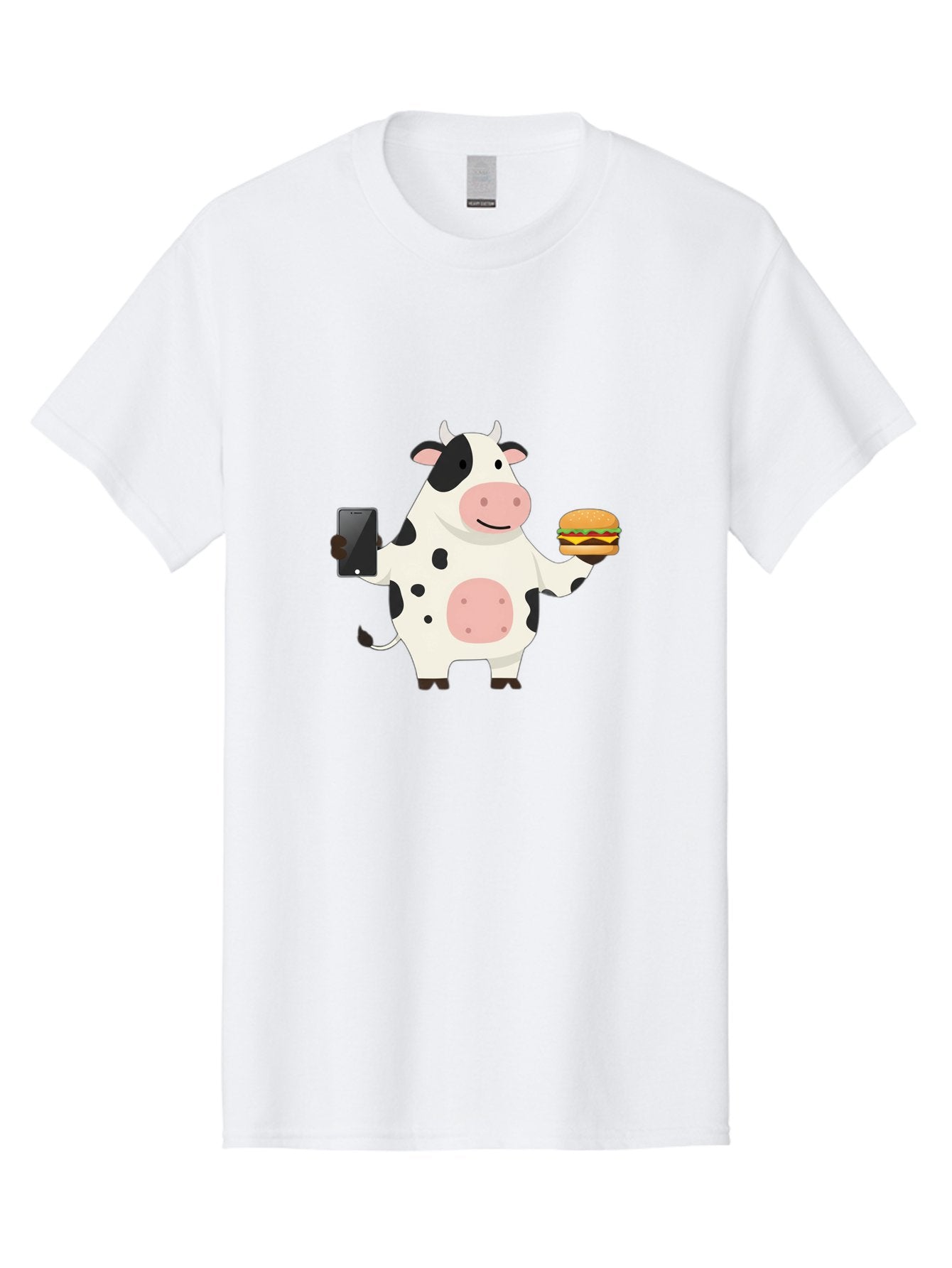 Cow-With-Hamburger Men'S Graphic Tee, 100% Cotton, Comfortable Casual Summer Wear, Machine Washable, Vintage Camera, Old Camera, Antique Camera, Black Camera, Classic Photography, Photography Equipment, Nostalgic Device, Film Camera, Bah821 6