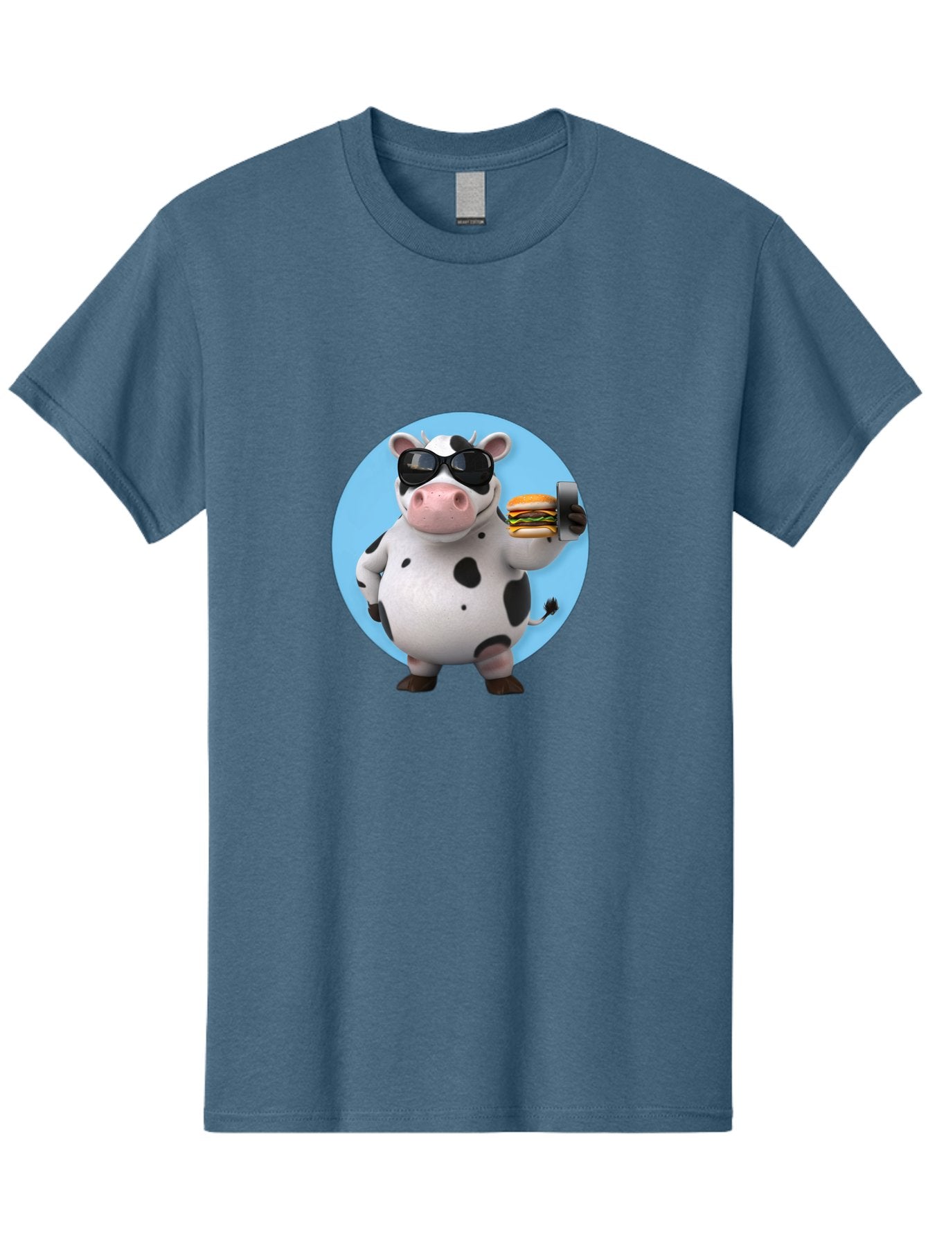Cow-With-Sunglasses Men'S Graphic Tee, 100% Cotton, Comfortable Casual Summer Wear, Machine Washable, Vintage Camera, Old Camera, Antique Camera, Black Camera, Classic Photography, Photography Equipment, Nostalgic Device, Film Camera, Bah823 7