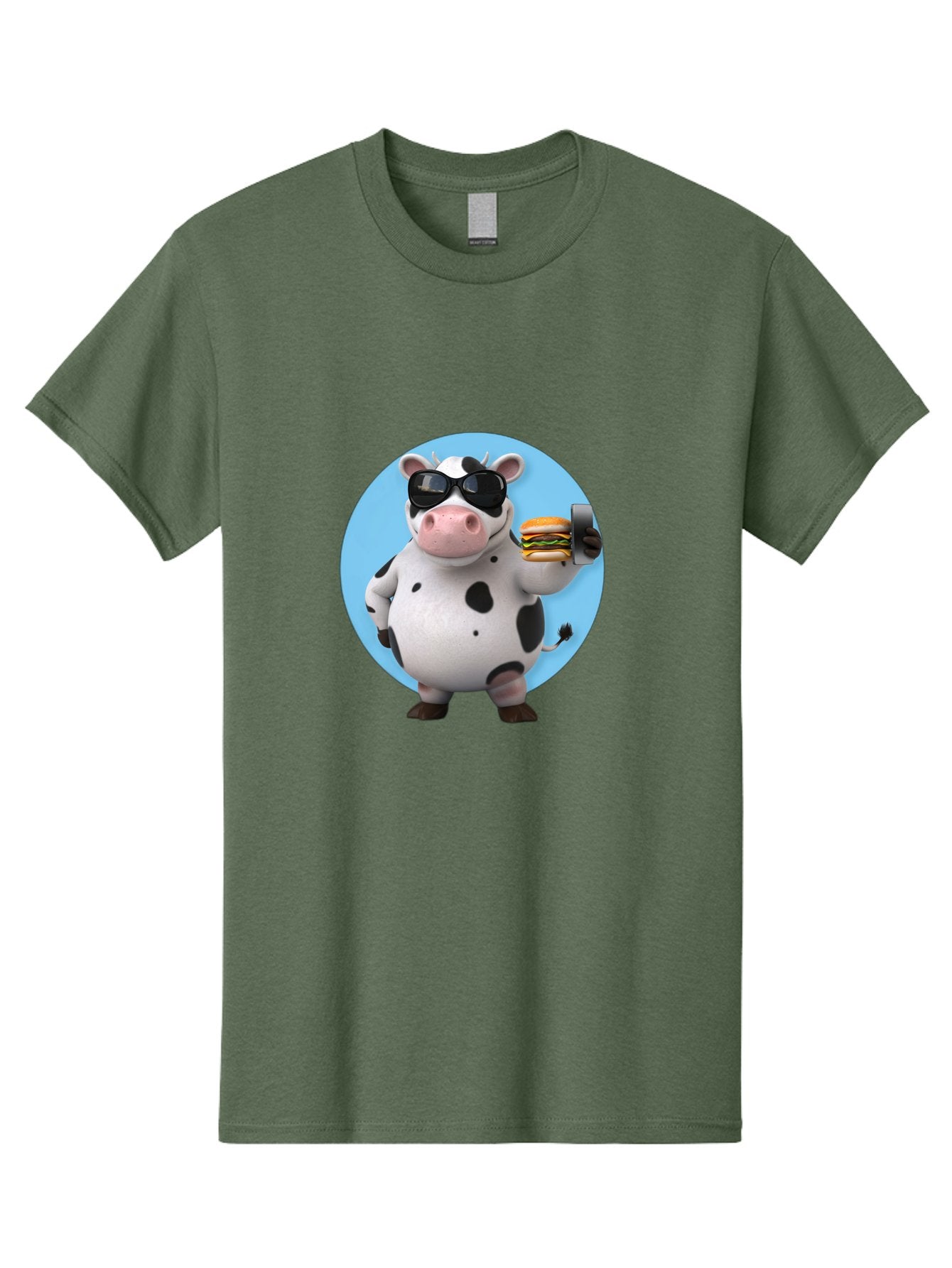 Cow-With-Sunglasses Men'S Graphic Tee, 100% Cotton, Comfortable Casual Summer Wear, Machine Washable, Vintage Camera, Old Camera, Antique Camera, Black Camera, Classic Photography, Photography Equipment, Nostalgic Device, Film Camera, Bah823 8