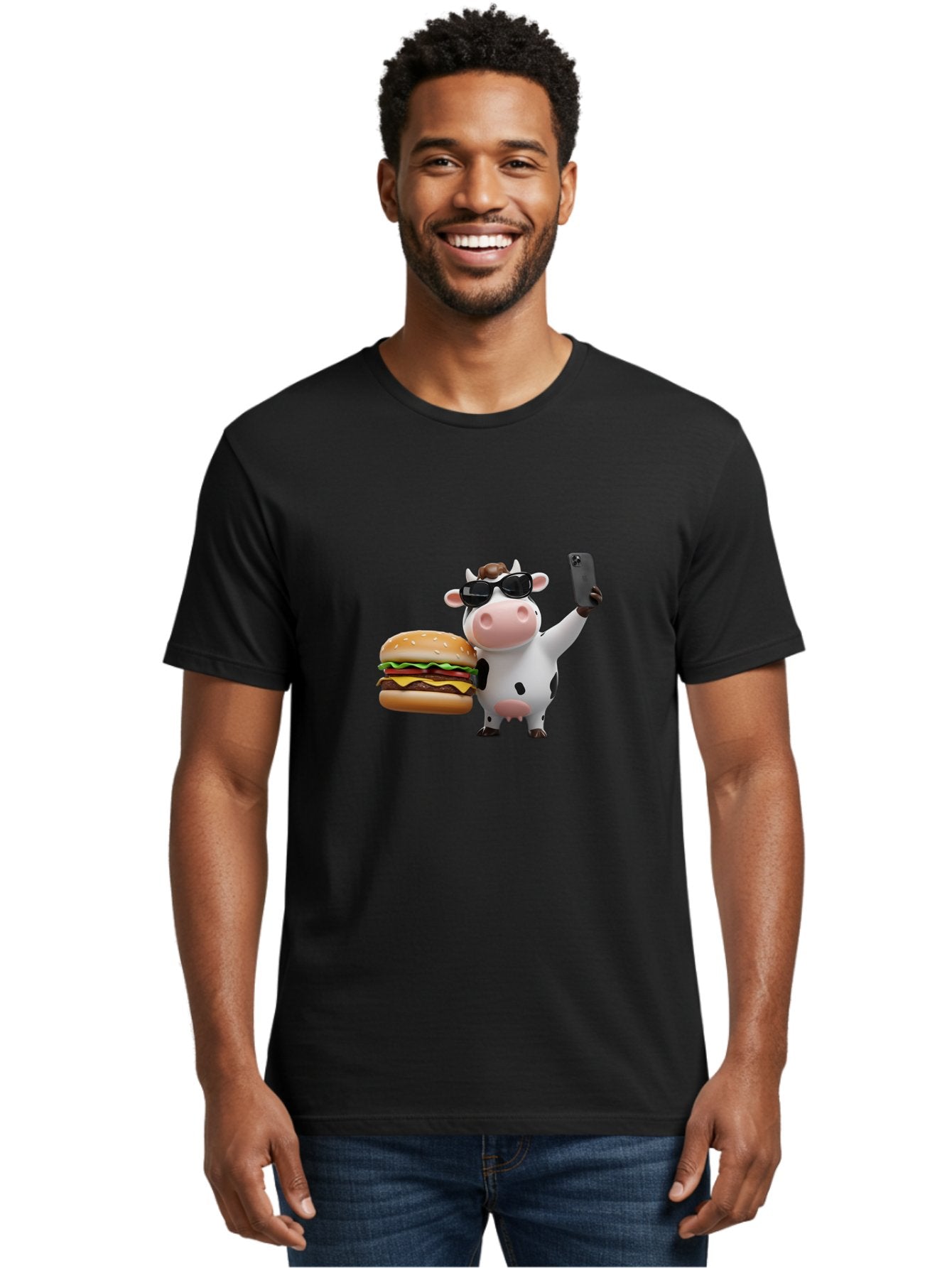 Cowburger Men'S Graphic Tee, 100% Cotton, Comfortable Casual Summer Wear, Machine Washable, Vintage Camera, Old Camera, Antique Camera, Black Camera, Classic Photography, Photography Equipment, Nostalgic Device, Film Camera, Camera Art Bah825 21