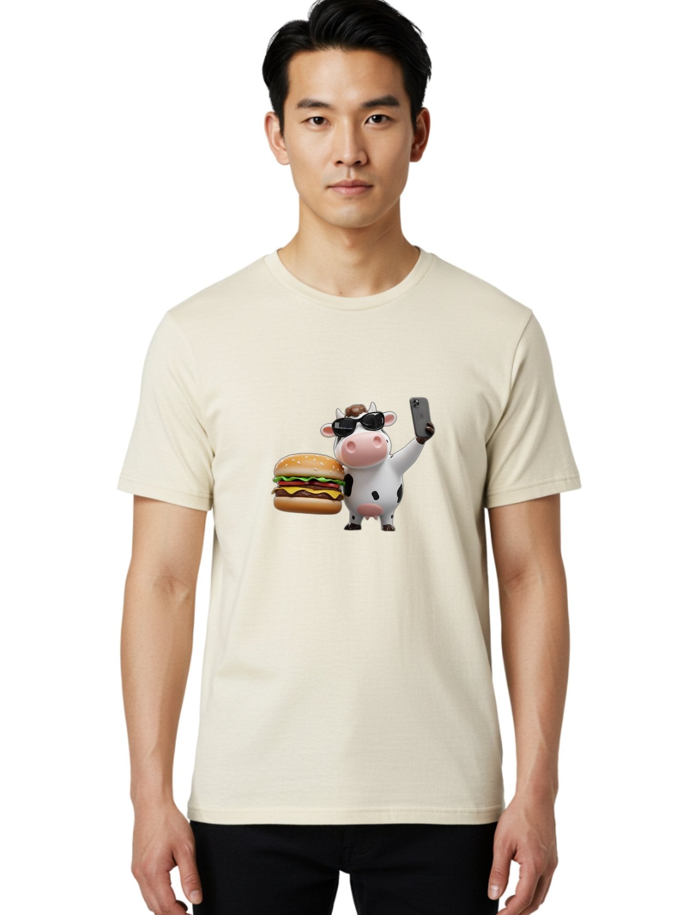 Cowburger Men'S Graphic Tee, 100% Cotton, Comfortable Casual Summer Wear, Machine Washable, Vintage Camera, Old Camera, Antique Camera, Black Camera, Classic Photography, Photography Equipment, Nostalgic Device, Film Camera, Camera Art Bah825 19