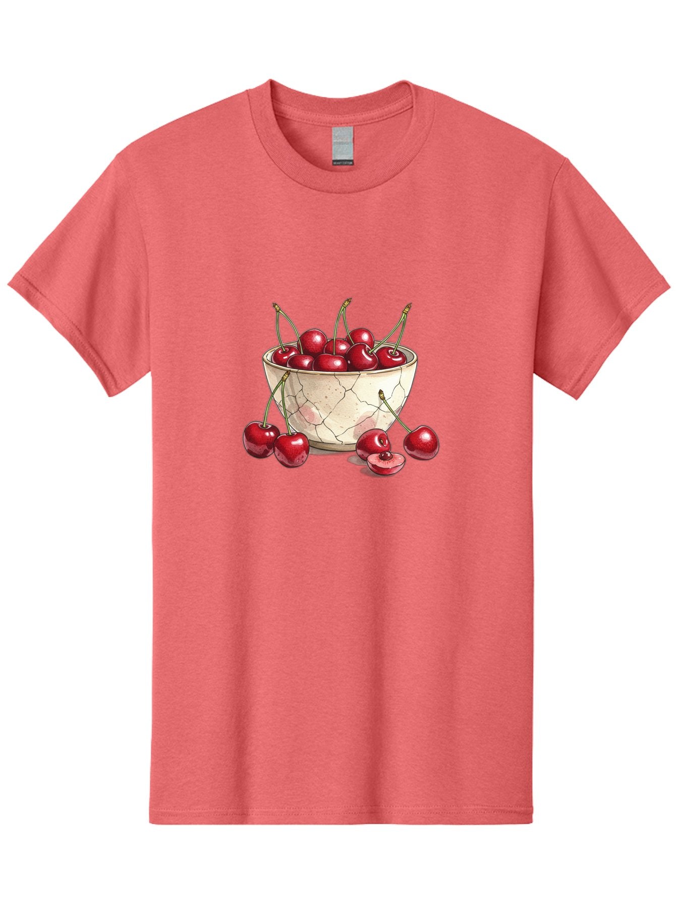 Cracked-Bowl-Cherries-1 Men'S Graphic Tee, 100% Cotton, Comfortable Casual Summer Wear, Machine Washable, Vintage Camera, Old Camera, Antique Camera, Black Camera, Classic Photography, Photography Equipment, Nostalgic Device, Film Camera, Bah826 15