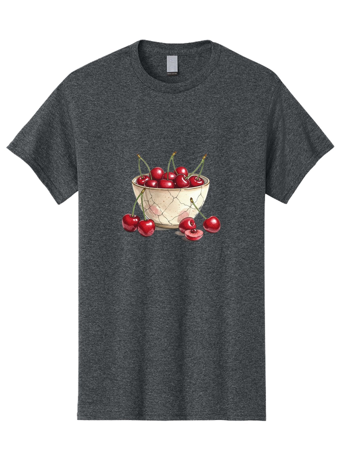 Cracked-Bowl-Cherries-1 Men'S Graphic Tee, 100% Cotton, Comfortable Casual Summer Wear, Machine Washable, Vintage Camera, Old Camera, Antique Camera, Black Camera, Classic Photography, Photography Equipment, Nostalgic Device, Film Camera, Bah826 4
