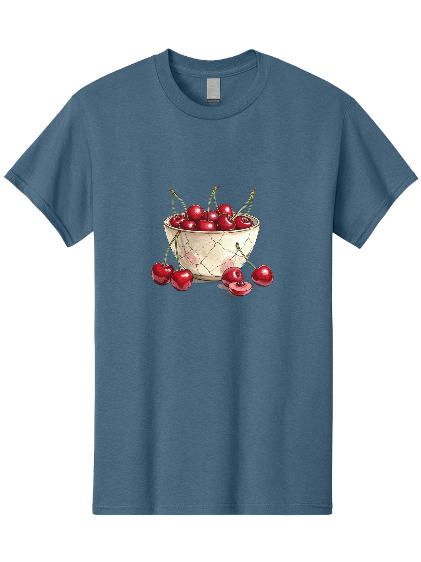 Cracked-Bowl-Cherries-1 Men'S Graphic Tee, 100% Cotton, Comfortable Casual Summer Wear, Machine Washable, Vintage Camera, Old Camera, Antique Camera, Black Camera, Classic Photography, Photography Equipment, Nostalgic Device, Film Camera, Bah826 14