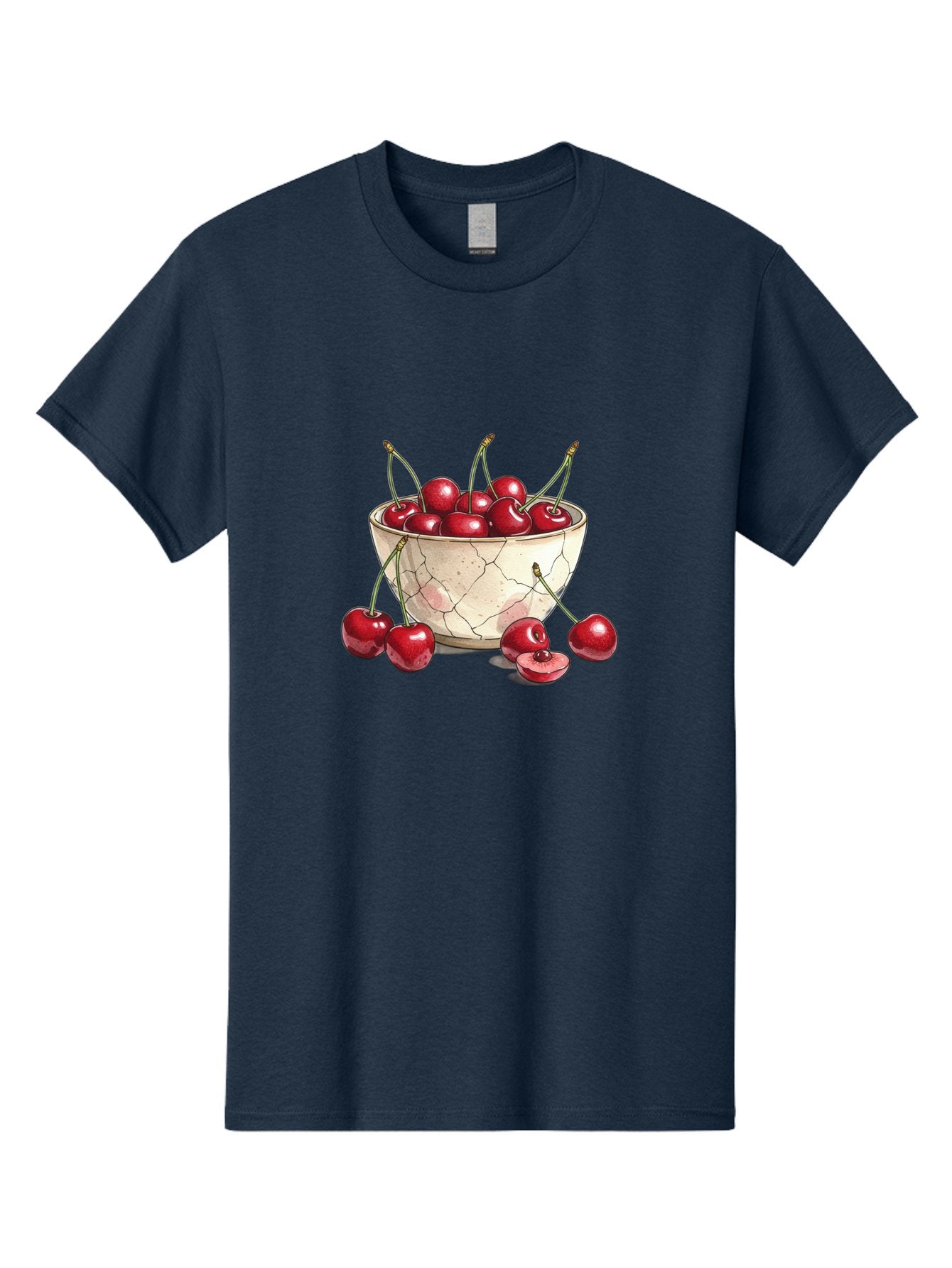 Cracked-Bowl-Cherries-1 Men'S Graphic Tee, 100% Cotton, Comfortable Casual Summer Wear, Machine Washable, Vintage Camera, Old Camera, Antique Camera, Black Camera, Classic Photography, Photography Equipment, Nostalgic Device, Film Camera, Bah826 11