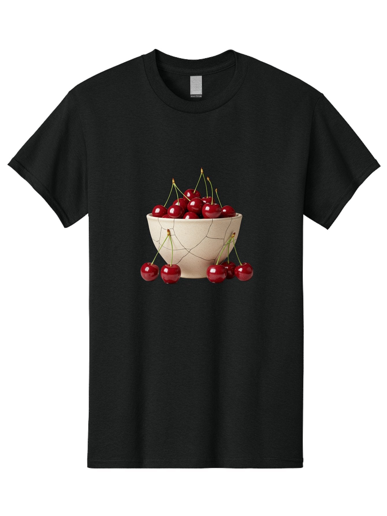Cracked-Bowl-Cherries Men'S Graphic Tee, 100% Cotton, Comfortable Casual Summer Wear, Machine Washable, Vintage Camera, Old Camera, Antique Camera, Black Camera, Classic Photography, Photography Equipment, Nostalgic Device, Film Camera, Bah827 5