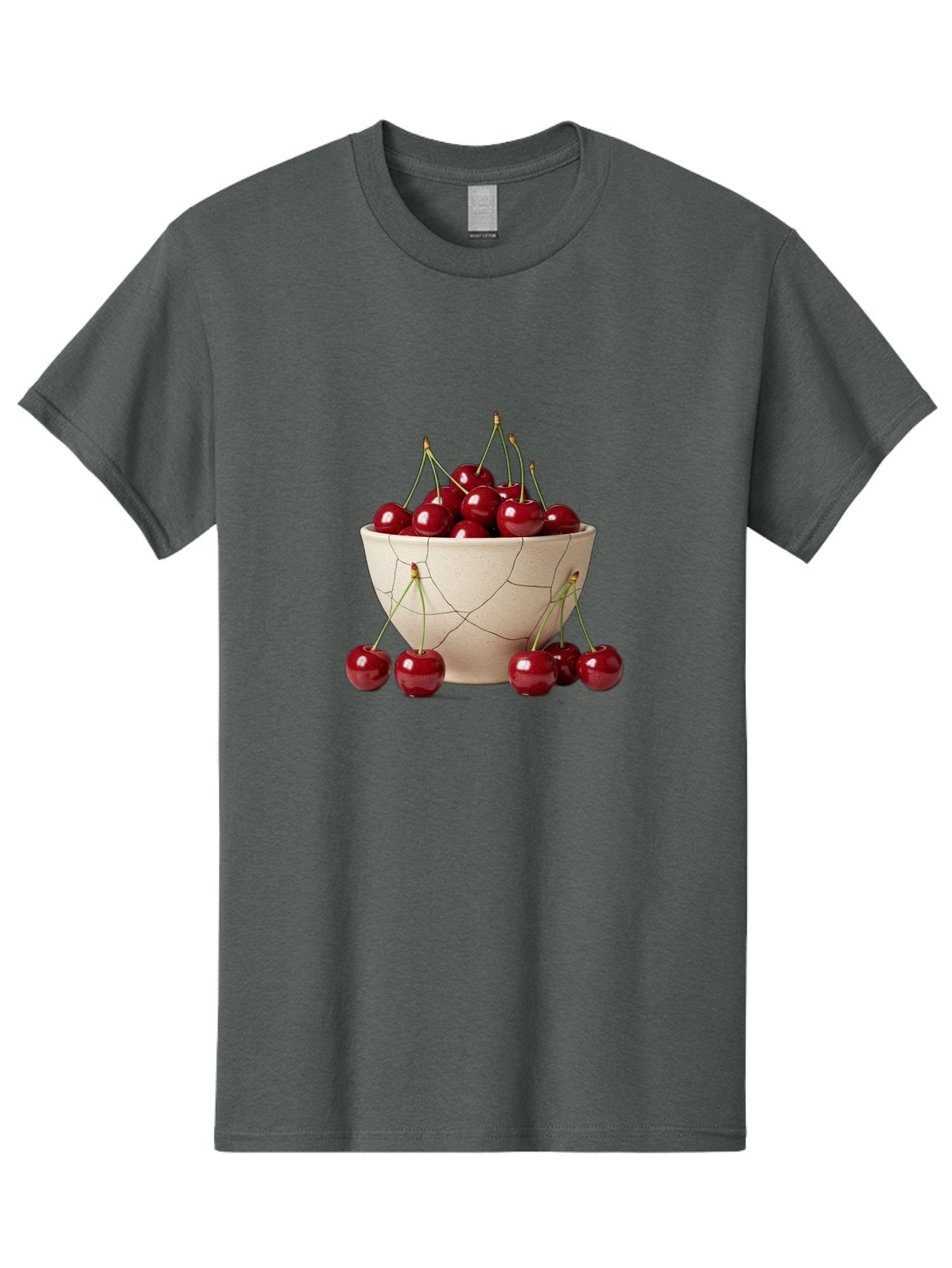 Cracked-Bowl-Cherries Men'S Graphic Tee, 100% Cotton, Comfortable Casual Summer Wear, Machine Washable, Vintage Camera, Old Camera, Antique Camera, Black Camera, Classic Photography, Photography Equipment, Nostalgic Device, Film Camera, Bah827