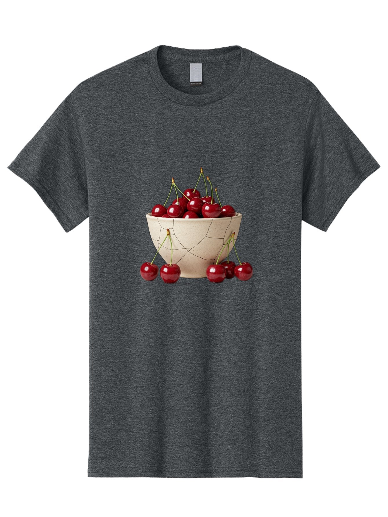 Cracked-Bowl-Cherries Men'S Graphic Tee, 100% Cotton, Comfortable Casual Summer Wear, Machine Washable, Vintage Camera, Old Camera, Antique Camera, Black Camera, Classic Photography, Photography Equipment, Nostalgic Device, Film Camera, Bah827