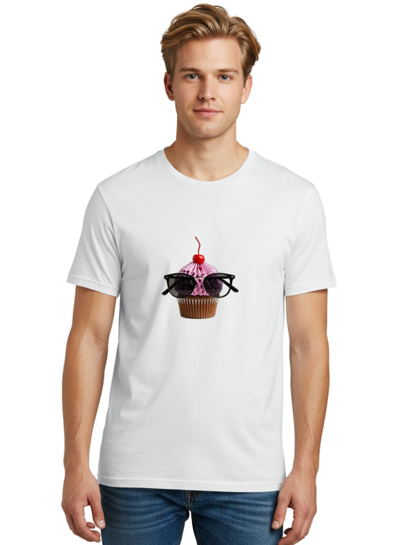 Cupcake-2 Men'S Graphic Tee, 100% Cotton, Comfortable Casual Summer Wear, Machine Washable, Vintage Camera, Old Camera, Antique Camera, Black Camera, Classic Photography, Photography Equipment, Nostalgic Device, Film Camera, Camera Art Bah840 19
