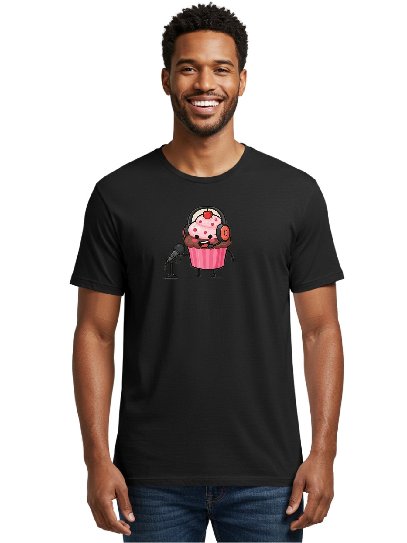 Cupcake-3 Men'S Graphic Tee, 100% Cotton, Comfortable Casual Summer Wear, Machine Washable, Vintage Camera, Old Camera, Antique Camera, Black Camera, Classic Photography, Photography Equipment, Nostalgic Device, Film Camera, Camera Art Bah841 17
