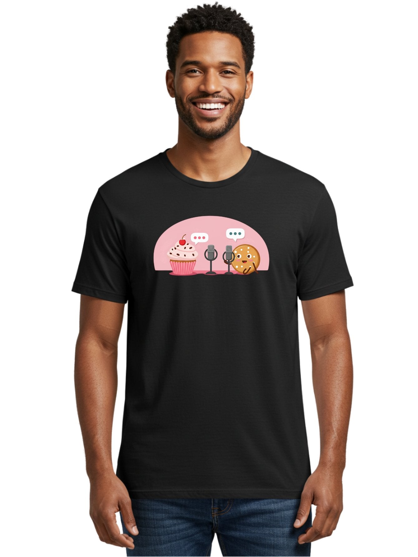 Cupcake-And-Cookie Men'S Graphic Tee, 100% Cotton, Comfortable Casual Summer Wear, Machine Washable, Vintage Camera, Old Camera, Antique Camera, Black Camera, Classic Photography, Photography Equipment, Nostalgic Device, Film Camera, Bah844 16