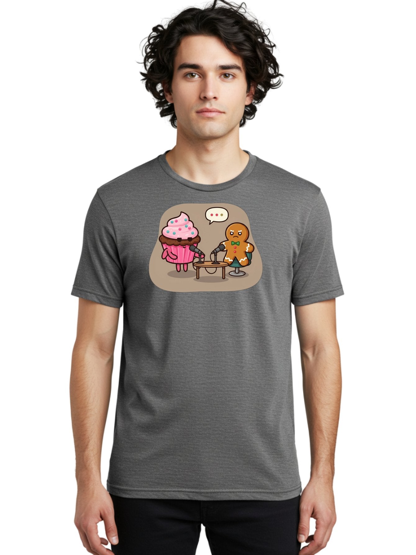 Cupcake-And-Gingerbread-Man Men'S Graphic Tee, 100% Cotton, Comfortable Casual Summer Wear, Machine Washable, Vintage Camera, Old Camera, Antique Camera, Black Camera, Classic Photography, Photography Equipment, Nostalgic Device, Film Camera, Bah845 16