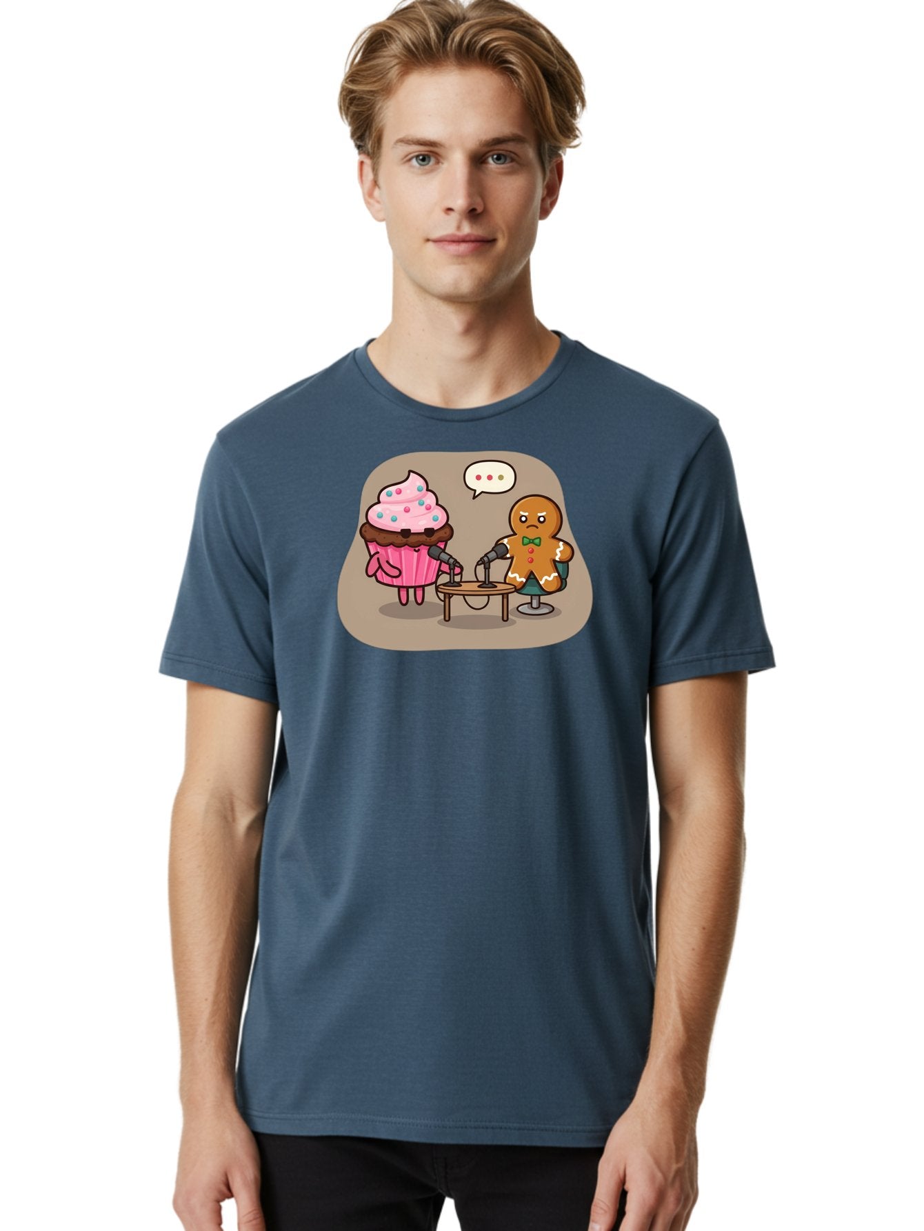 Cupcake-And-Gingerbread-Man Men'S Graphic Tee, 100% Cotton, Comfortable Casual Summer Wear, Machine Washable, Vintage Camera, Old Camera, Antique Camera, Black Camera, Classic Photography, Photography Equipment, Nostalgic Device, Film Camera, Bah845 22