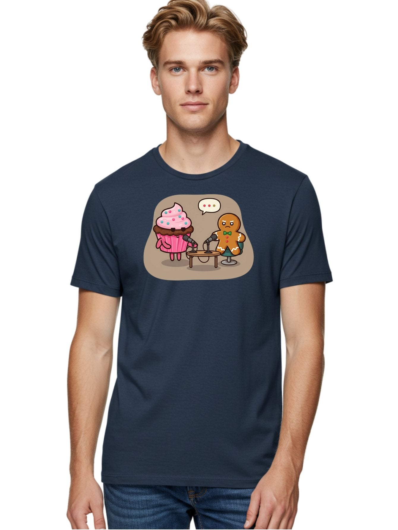 Cupcake-And-Gingerbread-Man Men'S Graphic Tee, 100% Cotton, Comfortable Casual Summer Wear, Machine Washable, Vintage Camera, Old Camera, Antique Camera, Black Camera, Classic Photography, Photography Equipment, Nostalgic Device, Film Camera, Bah845 20