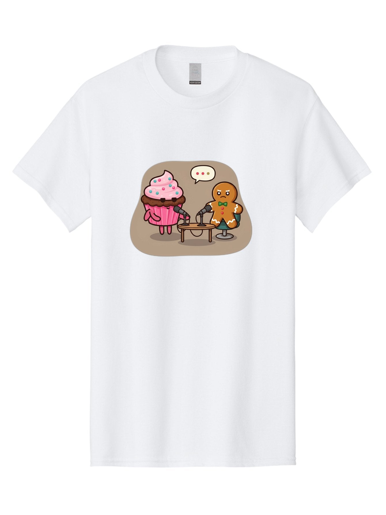 Cupcake-And-Gingerbread-Man Men'S Graphic Tee, 100% Cotton, Comfortable Casual Summer Wear, Machine Washable, Vintage Camera, Old Camera, Antique Camera, Black Camera, Classic Photography, Photography Equipment, Nostalgic Device, Film Camera, Bah845