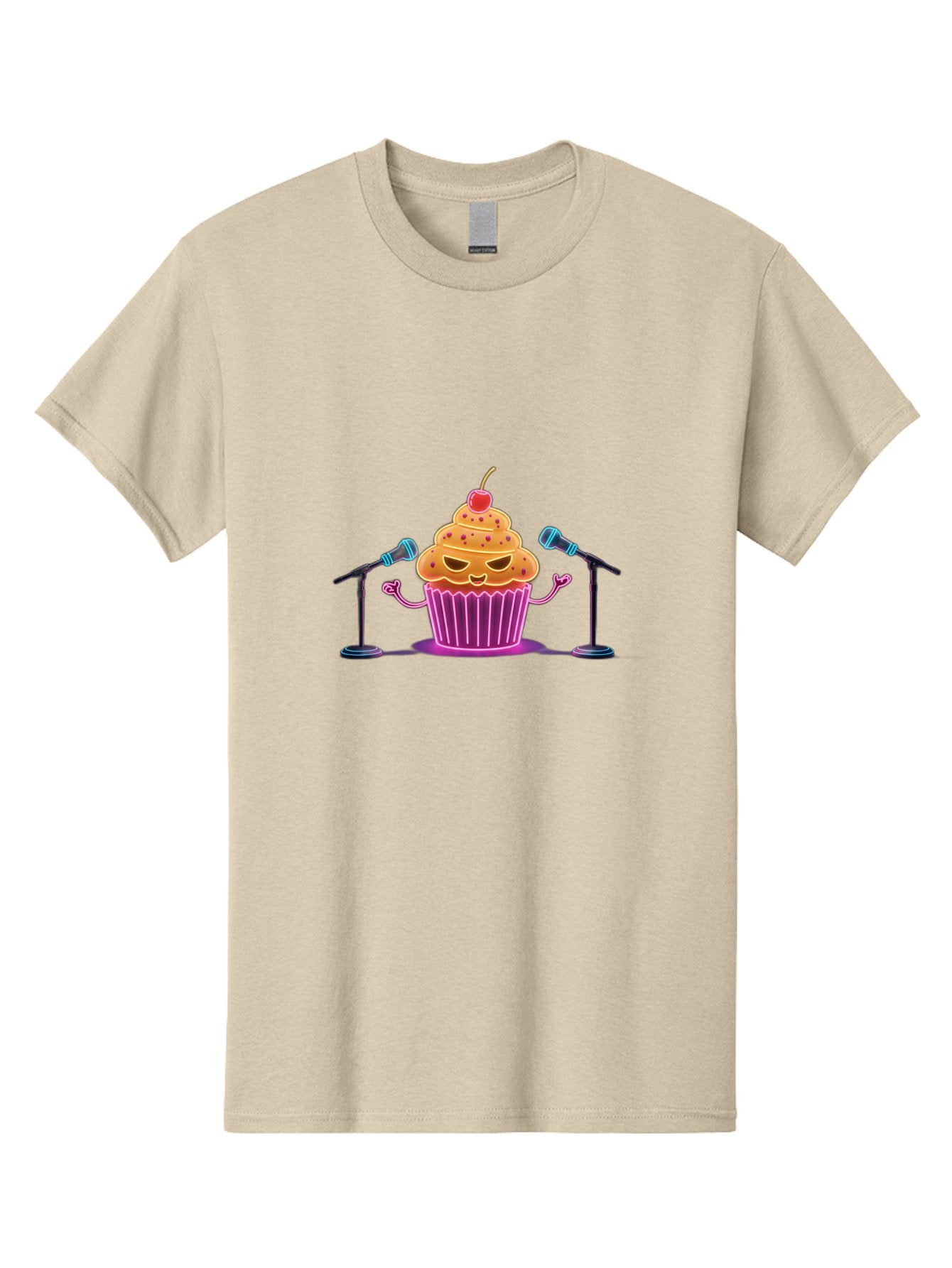 Cupcake-Character Men'S Graphic Tee, 100% Cotton, Comfortable Casual Summer Wear, Machine Washable, Vintage Camera, Old Camera, Antique Camera, Black Camera, Classic Photography, Photography Equipment, Nostalgic Device, Film Camera, Camera Art Bah847