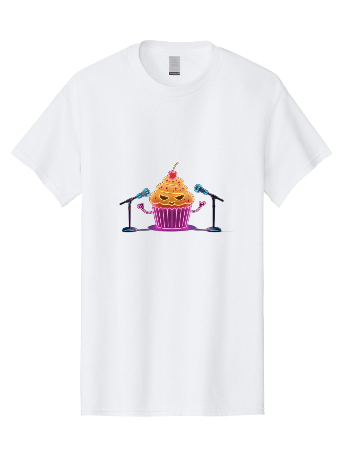 Cupcake-Character Men'S Graphic Tee, 100% Cotton, Comfortable Casual Summer Wear, Machine Washable, Vintage Camera, Old Camera, Antique Camera, Black Camera, Classic Photography, Photography Equipment, Nostalgic Device, Film Camera, Camera Art Bah847