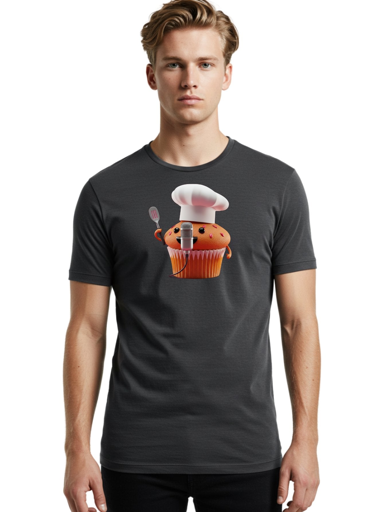 Cupcake-Chef Men'S Graphic Tee, 100% Cotton, Comfortable Casual Summer Wear, Machine Washable, Vintage Camera, Old Camera, Antique Camera, Black Camera, Classic Photography, Photography Equipment, Nostalgic Device, Film Camera, Camera Art Bah848 24