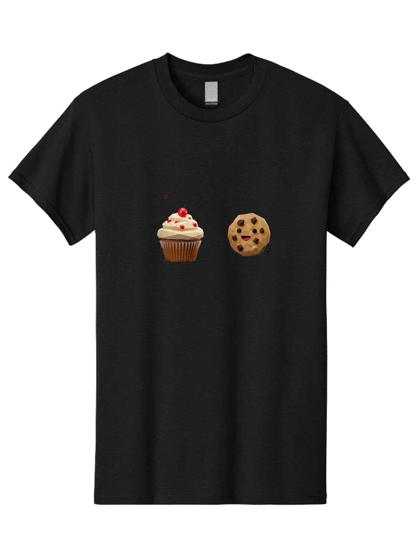 Cupcake-Cookie Men'S Graphic Tee, 100% Cotton, Comfortable Casual Summer Wear, Machine Washable, Vintage Camera, Old Camera, Antique Camera, Black Camera, Classic Photography, Photography Equipment, Nostalgic Device, Film Camera, Camera Art Bah849