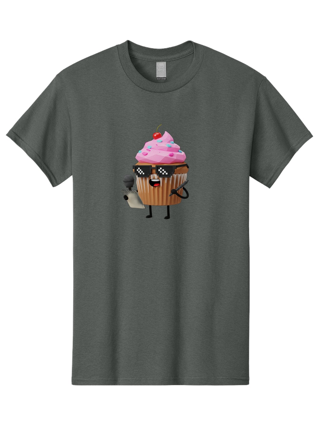 Cupcake-Dj-1 Men'S Graphic Tee, 100% Cotton, Comfortable Casual Summer Wear, Machine Washable, Vintage Camera, Old Camera, Antique Camera, Black Camera, Classic Photography, Photography Equipment, Nostalgic Device, Film Camera, Camera Art Bah851 15