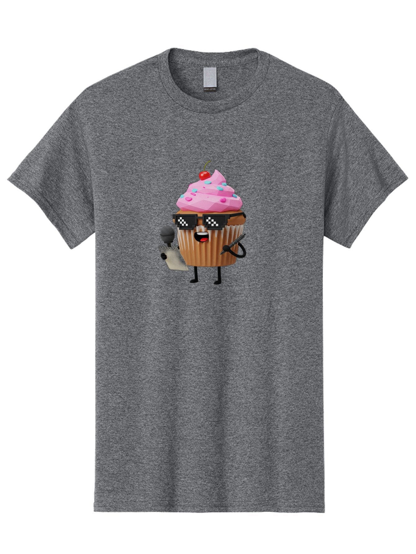 Cupcake-Dj-1 Men'S Graphic Tee, 100% Cotton, Comfortable Casual Summer Wear, Machine Washable, Vintage Camera, Old Camera, Antique Camera, Black Camera, Classic Photography, Photography Equipment, Nostalgic Device, Film Camera, Camera Art Bah851 4