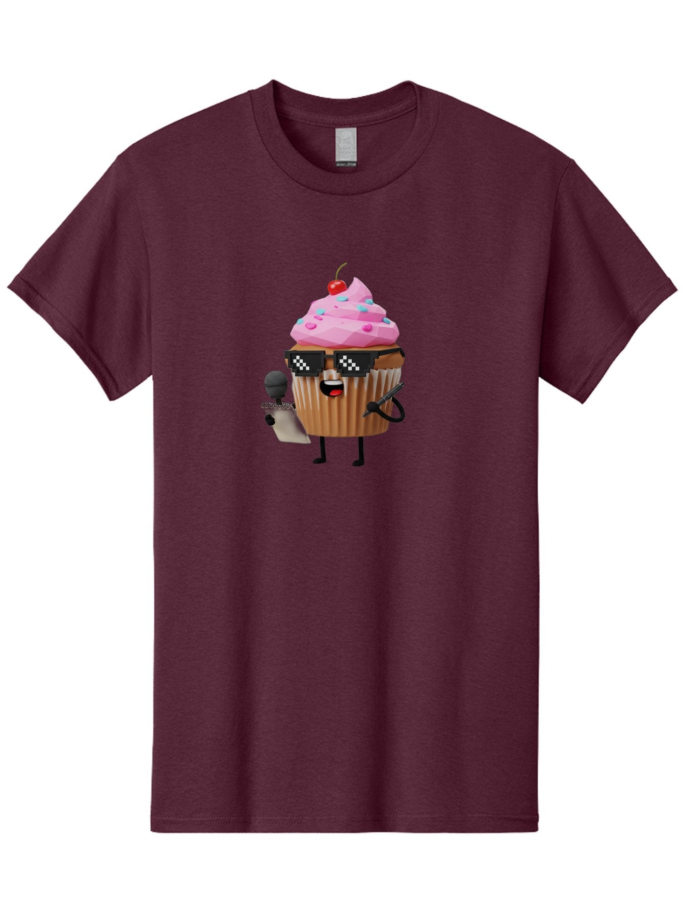 Cupcake-Dj-1 Men'S Graphic Tee, 100% Cotton, Comfortable Casual Summer Wear, Machine Washable, Vintage Camera, Old Camera, Antique Camera, Black Camera, Classic Photography, Photography Equipment, Nostalgic Device, Film Camera, Camera Art Bah851 10