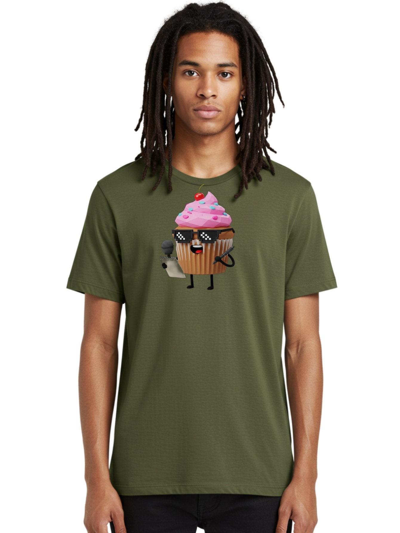 Cupcake-Dj-1 Men'S Graphic Tee, 100% Cotton, Comfortable Casual Summer Wear, Machine Washable, Vintage Camera, Old Camera, Antique Camera, Black Camera, Classic Photography, Photography Equipment, Nostalgic Device, Film Camera, Camera Art Bah851 25