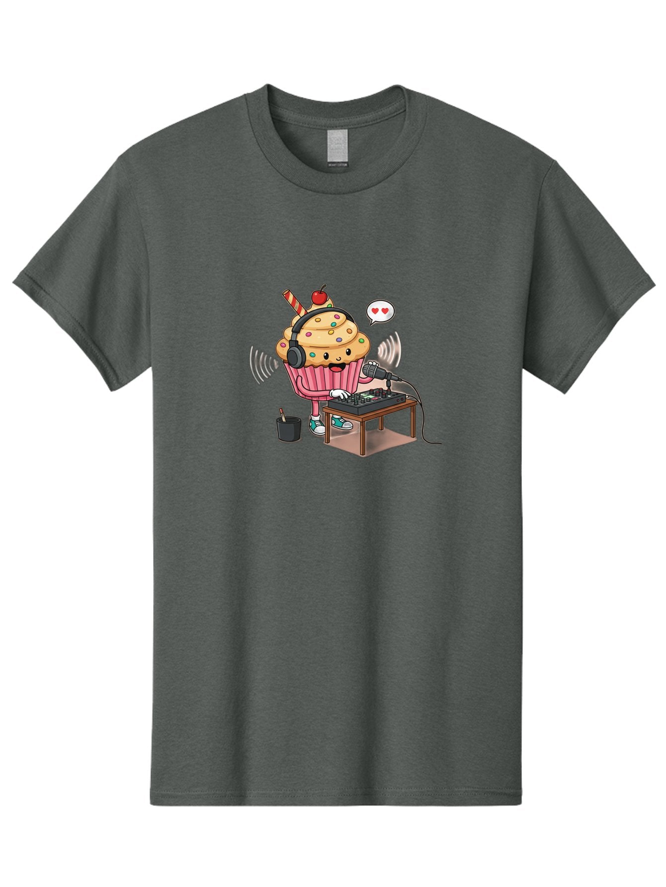 Cupcake-Dj-2 Men'S Graphic Tee, 100% Cotton, Comfortable Casual Summer Wear, Machine Washable, Vintage Camera, Old Camera, Antique Camera, Black Camera, Classic Photography, Photography Equipment, Nostalgic Device, Film Camera, Camera Art Bah852 3
