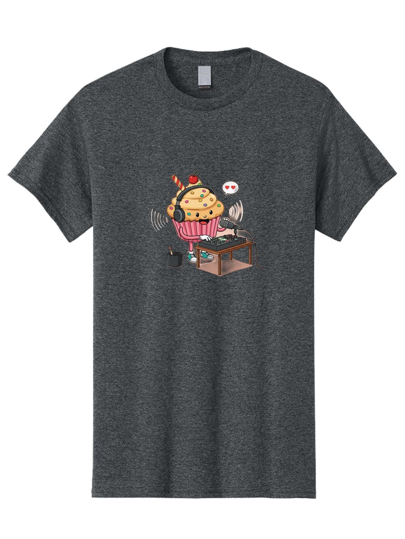 Cupcake-Dj-2 Men'S Graphic Tee, 100% Cotton, Comfortable Casual Summer Wear, Machine Washable, Vintage Camera, Old Camera, Antique Camera, Black Camera, Classic Photography, Photography Equipment, Nostalgic Device, Film Camera, Camera Art Bah852 5