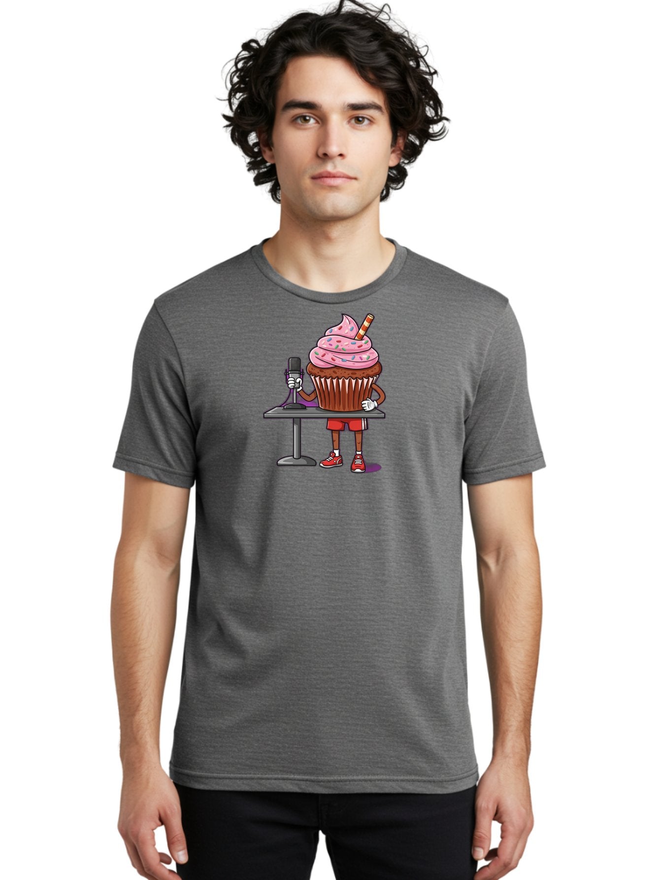Cupcake-Dj-3 Men'S Graphic Tee, 100% Cotton, Comfortable Casual Summer Wear, Machine Washable, Vintage Camera, Old Camera, Antique Camera, Black Camera, Classic Photography, Photography Equipment, Nostalgic Device, Film Camera, Camera Art Bah853 17