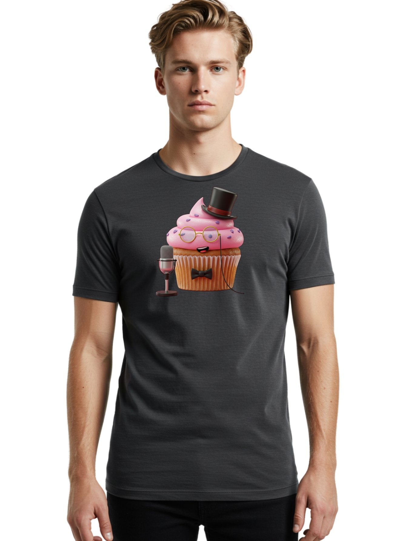 Cupcake-Dj-6 Men'S Graphic Tee, 100% Cotton, Comfortable Casual Summer Wear, Machine Washable, Vintage Camera, Old Camera, Antique Camera, Black Camera, Classic Photography, Photography Equipment, Nostalgic Device, Film Camera, Camera Art Bah856 16