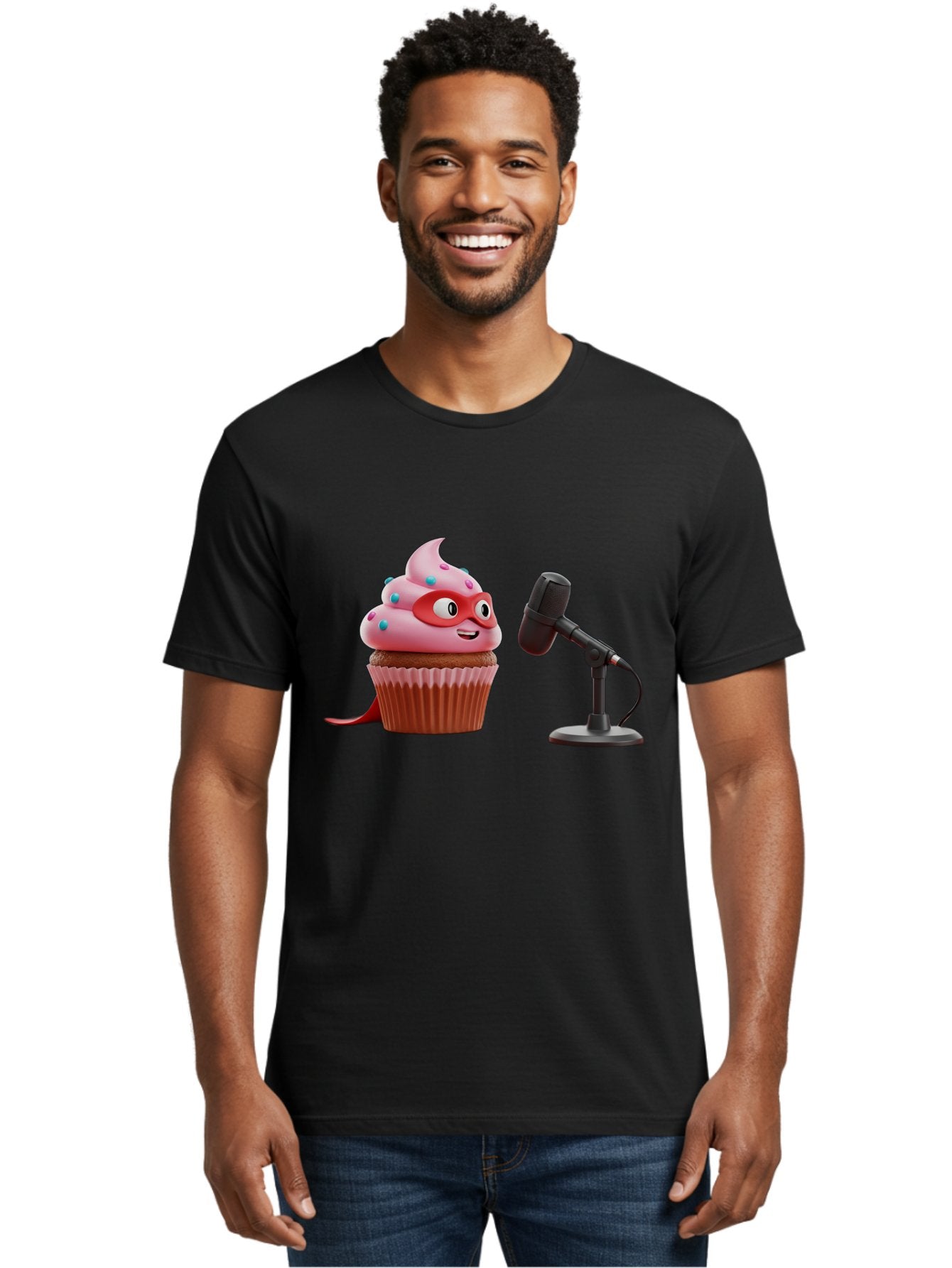 Cupcake-Superhero Men'S Graphic Tee, 100% Cotton, Comfortable Casual Summer Wear, Machine Washable, Vintage Camera, Old Camera, Antique Camera, Black Camera, Classic Photography, Photography Equipment, Nostalgic Device, Film Camera, Camera Art Bah864 30