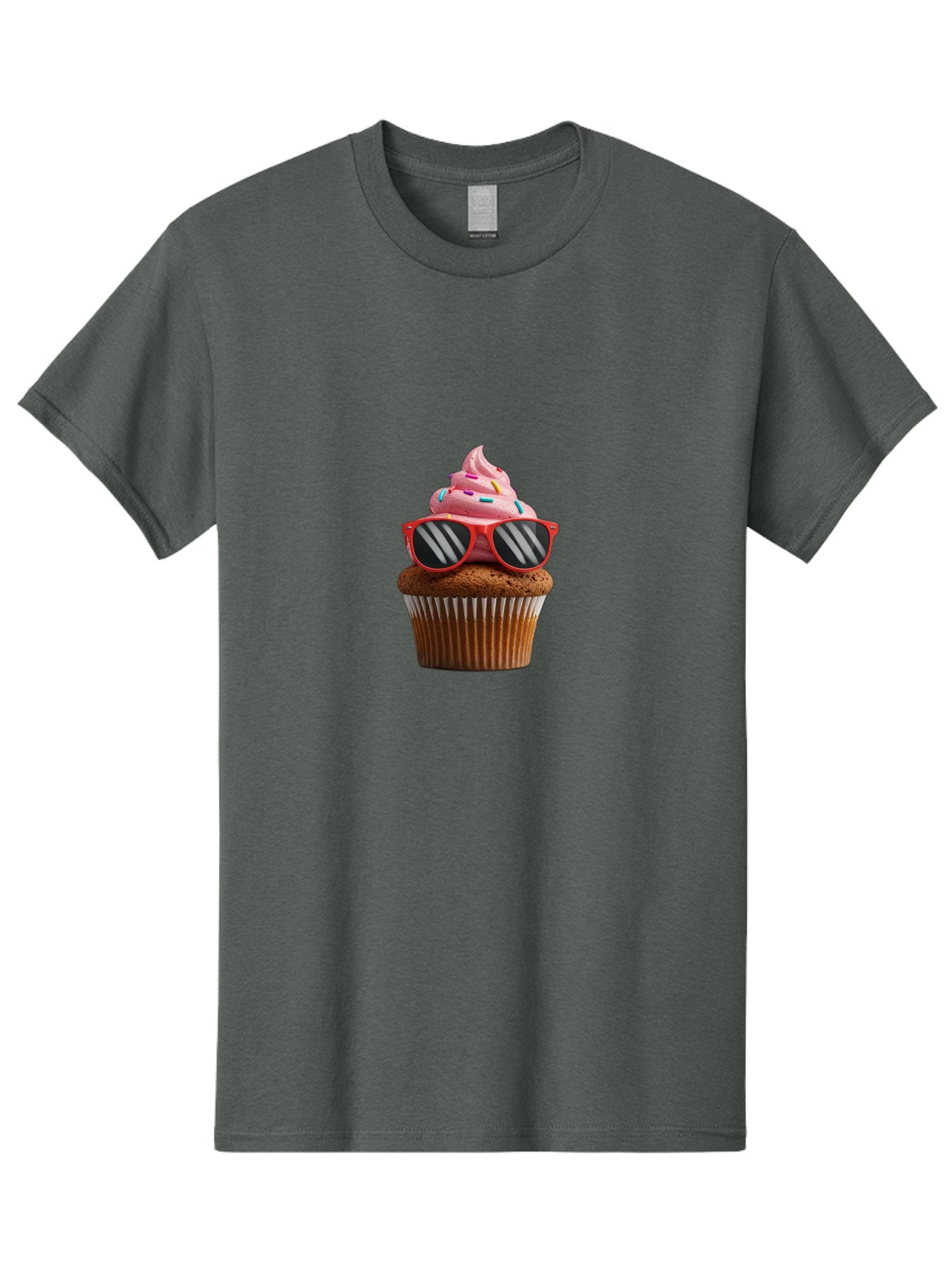 Cupcake-Wearing-Sunglasses Men'S Graphic Tee, 100% Cotton, Comfortable Casual Summer Wear, Machine Washable, Vintage Camera, Old Camera, Antique Camera, Black Camera, Classic Photography, Photography Equipment, Nostalgic Device, Film Camera, Bah865 4