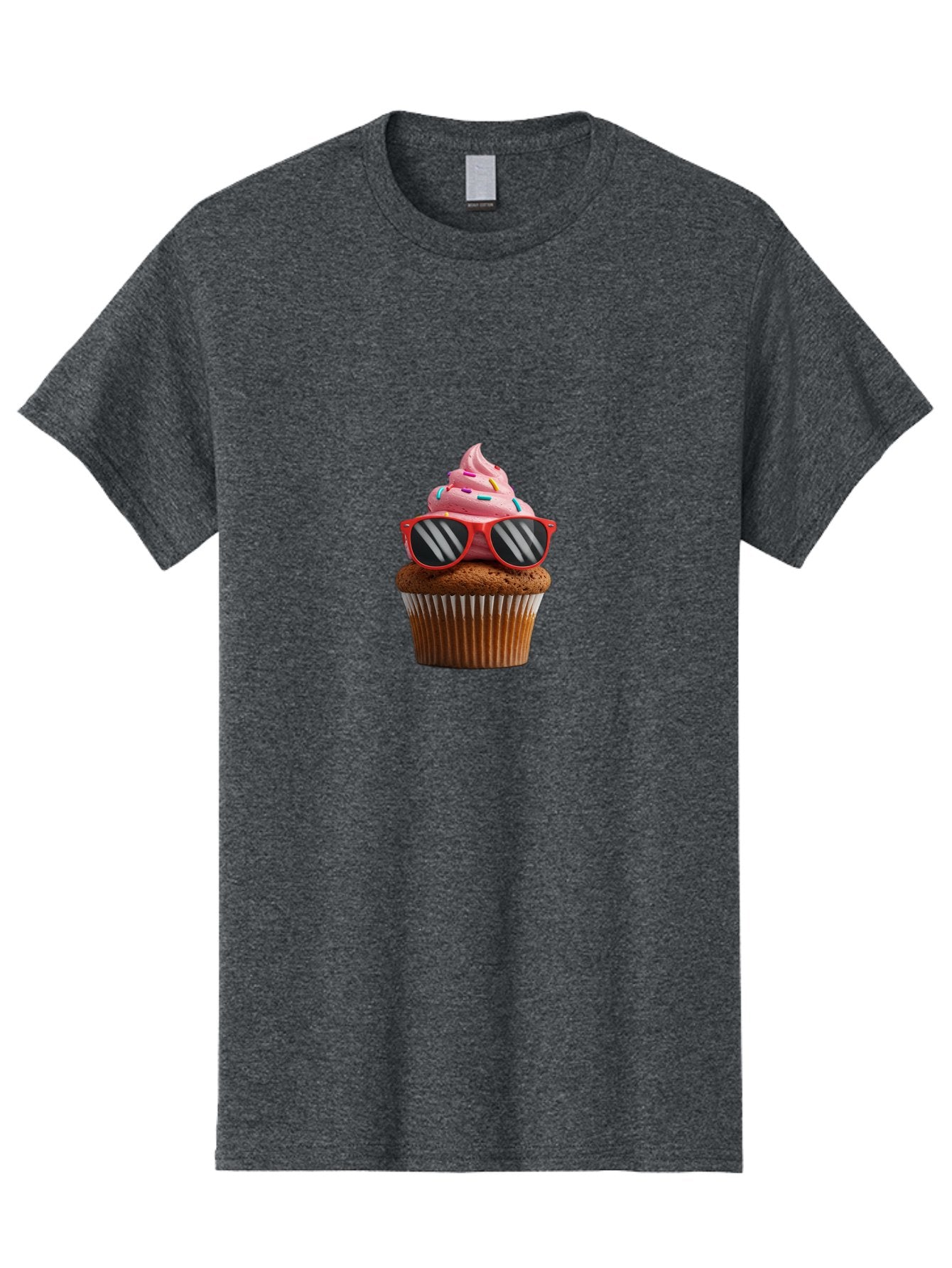 Cupcake-Wearing-Sunglasses Men'S Graphic Tee, 100% Cotton, Comfortable Casual Summer Wear, Machine Washable, Vintage Camera, Old Camera, Antique Camera, Black Camera, Classic Photography, Photography Equipment, Nostalgic Device, Film Camera, Bah865 6