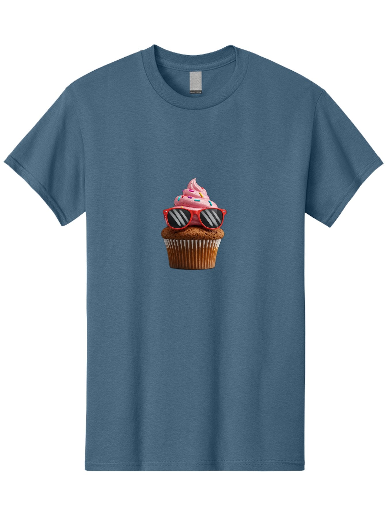 Cupcake-Wearing-Sunglasses Men'S Graphic Tee, 100% Cotton, Comfortable Casual Summer Wear, Machine Washable, Vintage Camera, Old Camera, Antique Camera, Black Camera, Classic Photography, Photography Equipment, Nostalgic Device, Film Camera, Bah865 9