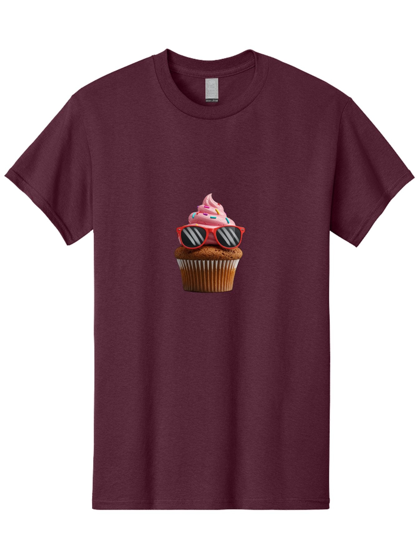 Cupcake-Wearing-Sunglasses Men'S Graphic Tee, 100% Cotton, Comfortable Casual Summer Wear, Machine Washable, Vintage Camera, Old Camera, Antique Camera, Black Camera, Classic Photography, Photography Equipment, Nostalgic Device, Film Camera, Bah865