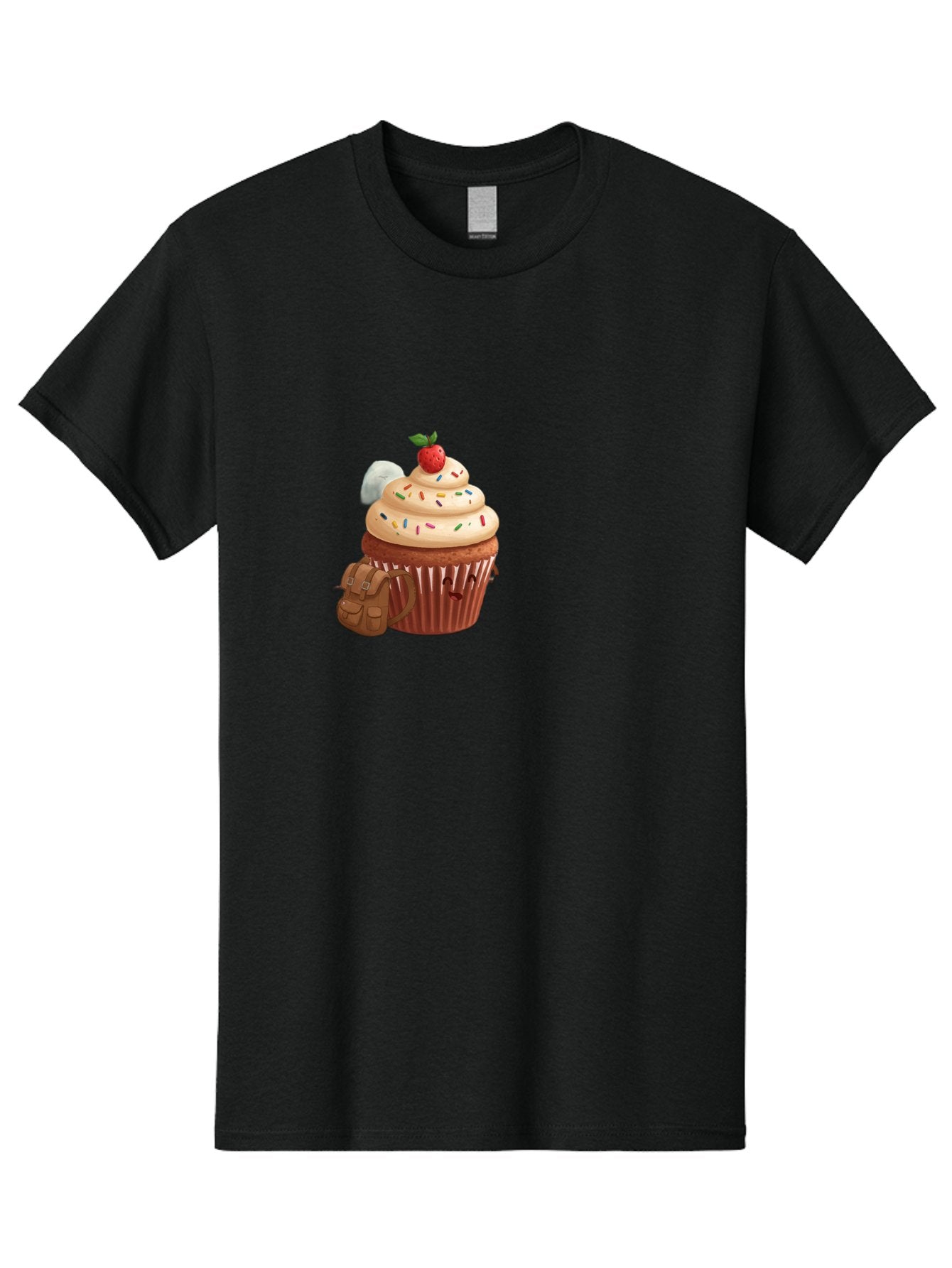 Cupcake-With-Backpack Men'S Graphic Tee, 100% Cotton, Comfortable Casual Summer Wear, Machine Washable, Vintage Camera, Old Camera, Antique Camera, Black Camera, Classic Photography, Photography Equipment, Nostalgic Device, Film Camera, Bah866 13