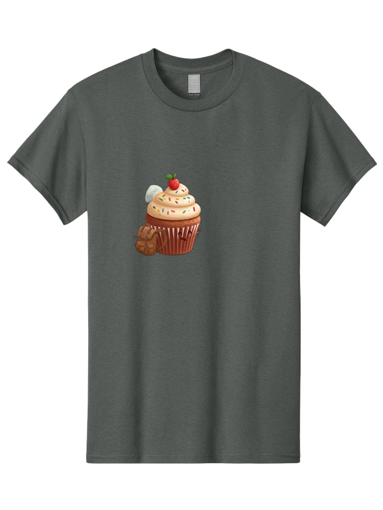 Cupcake-With-Backpack Men'S Graphic Tee, 100% Cotton, Comfortable Casual Summer Wear, Machine Washable, Vintage Camera, Old Camera, Antique Camera, Black Camera, Classic Photography, Photography Equipment, Nostalgic Device, Film Camera, Bah866