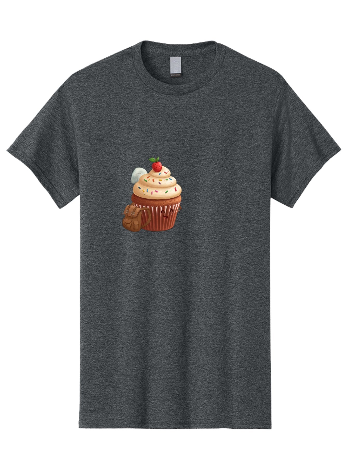 Cupcake-With-Backpack Men'S Graphic Tee, 100% Cotton, Comfortable Casual Summer Wear, Machine Washable, Vintage Camera, Old Camera, Antique Camera, Black Camera, Classic Photography, Photography Equipment, Nostalgic Device, Film Camera, Bah866 15