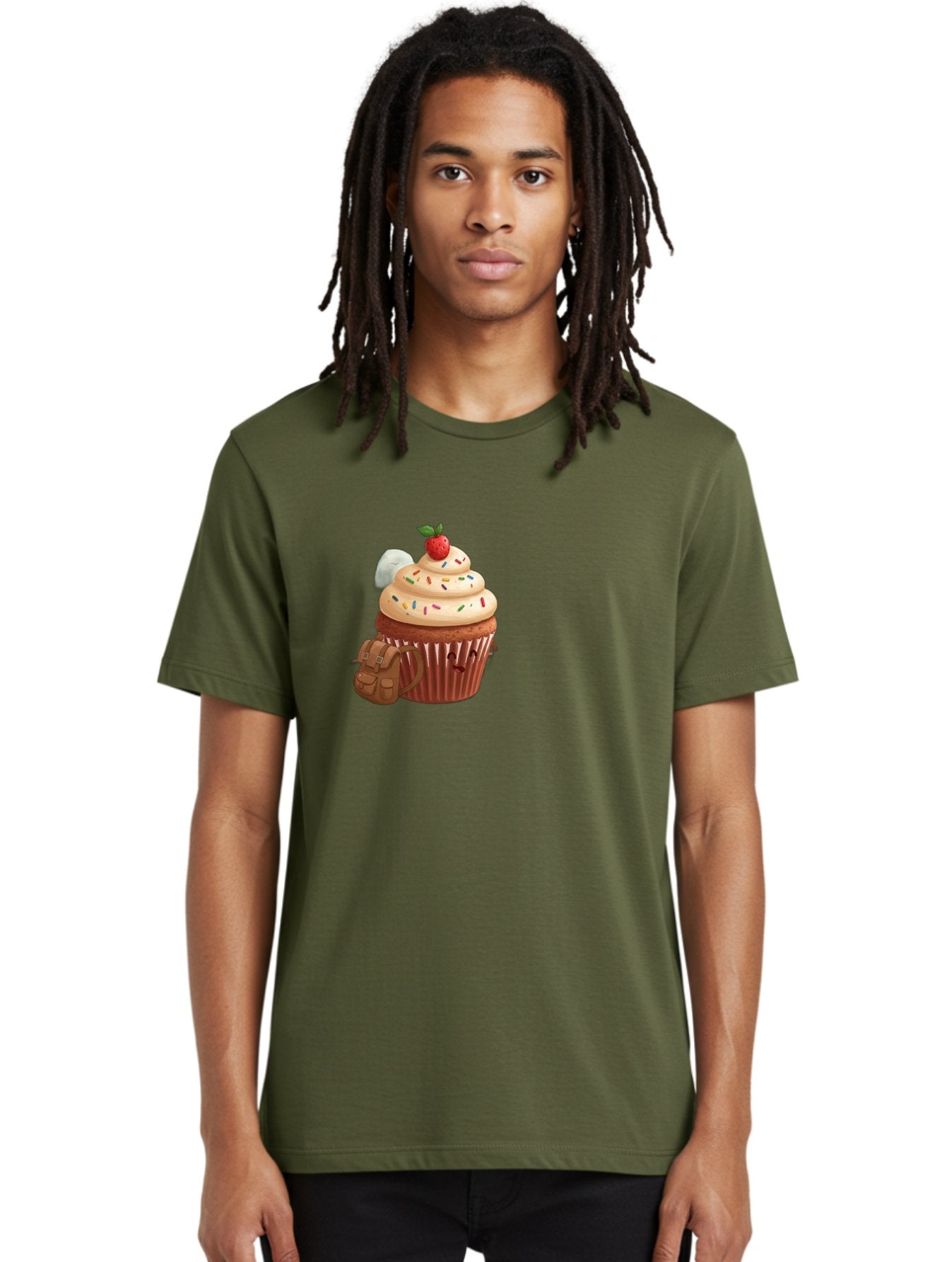 Cupcake-With-Backpack Men'S Graphic Tee, 100% Cotton, Comfortable Casual Summer Wear, Machine Washable, Vintage Camera, Old Camera, Antique Camera, Black Camera, Classic Photography, Photography Equipment, Nostalgic Device, Film Camera, Bah866 29
