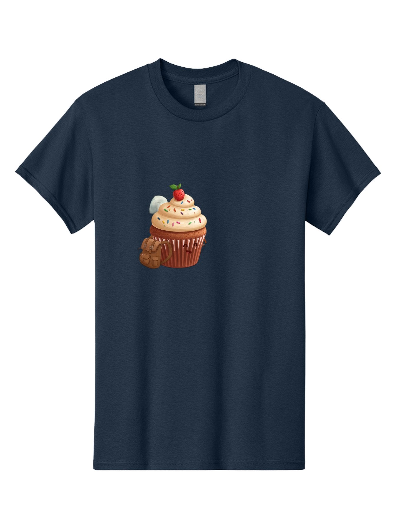 Cupcake-With-Backpack Men'S Graphic Tee, 100% Cotton, Comfortable Casual Summer Wear, Machine Washable, Vintage Camera, Old Camera, Antique Camera, Black Camera, Classic Photography, Photography Equipment, Nostalgic Device, Film Camera, Bah866 4