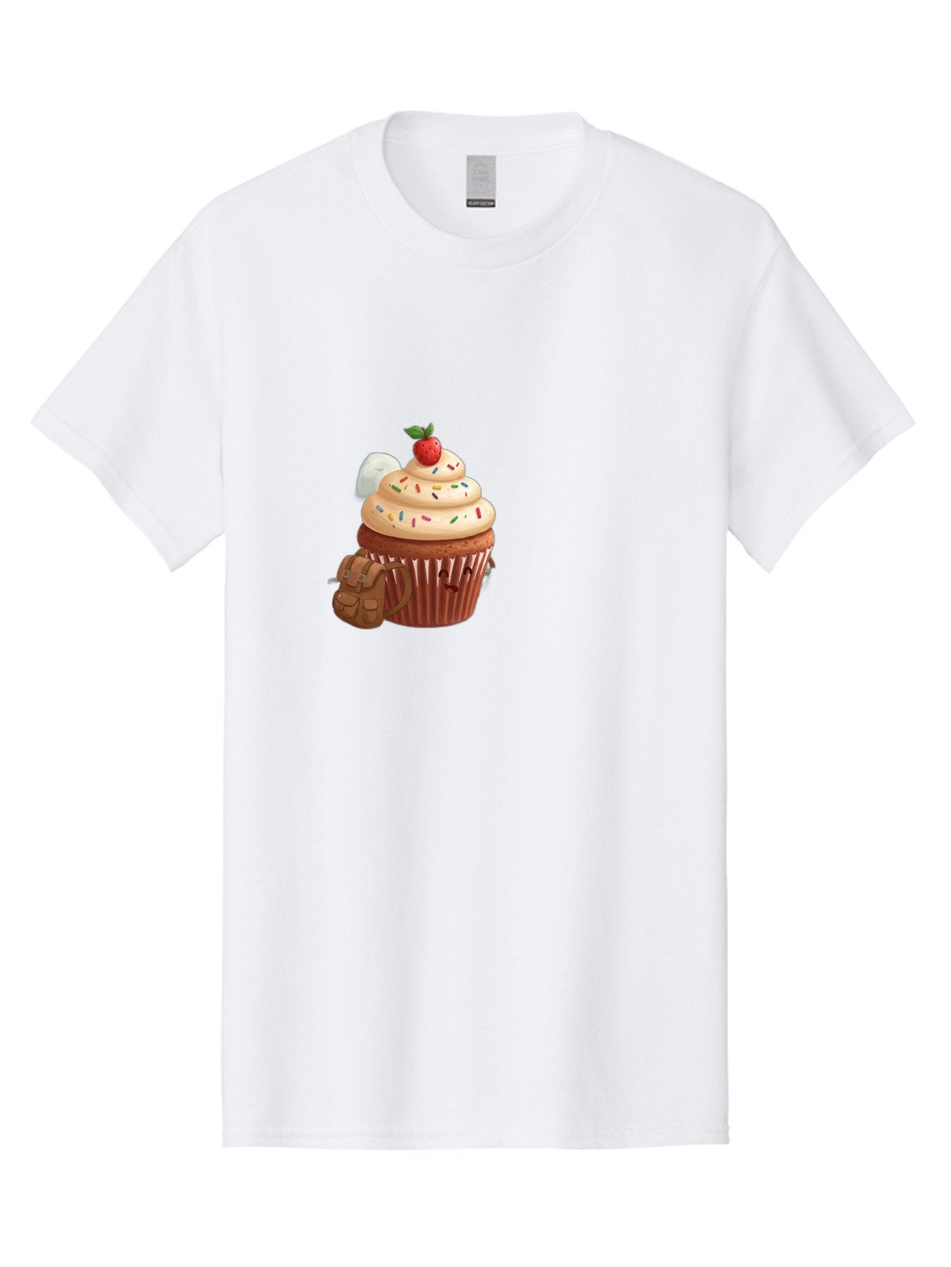 Cupcake-With-Backpack Men'S Graphic Tee, 100% Cotton, Comfortable Casual Summer Wear, Machine Washable, Vintage Camera, Old Camera, Antique Camera, Black Camera, Classic Photography, Photography Equipment, Nostalgic Device, Film Camera, Bah866 3
