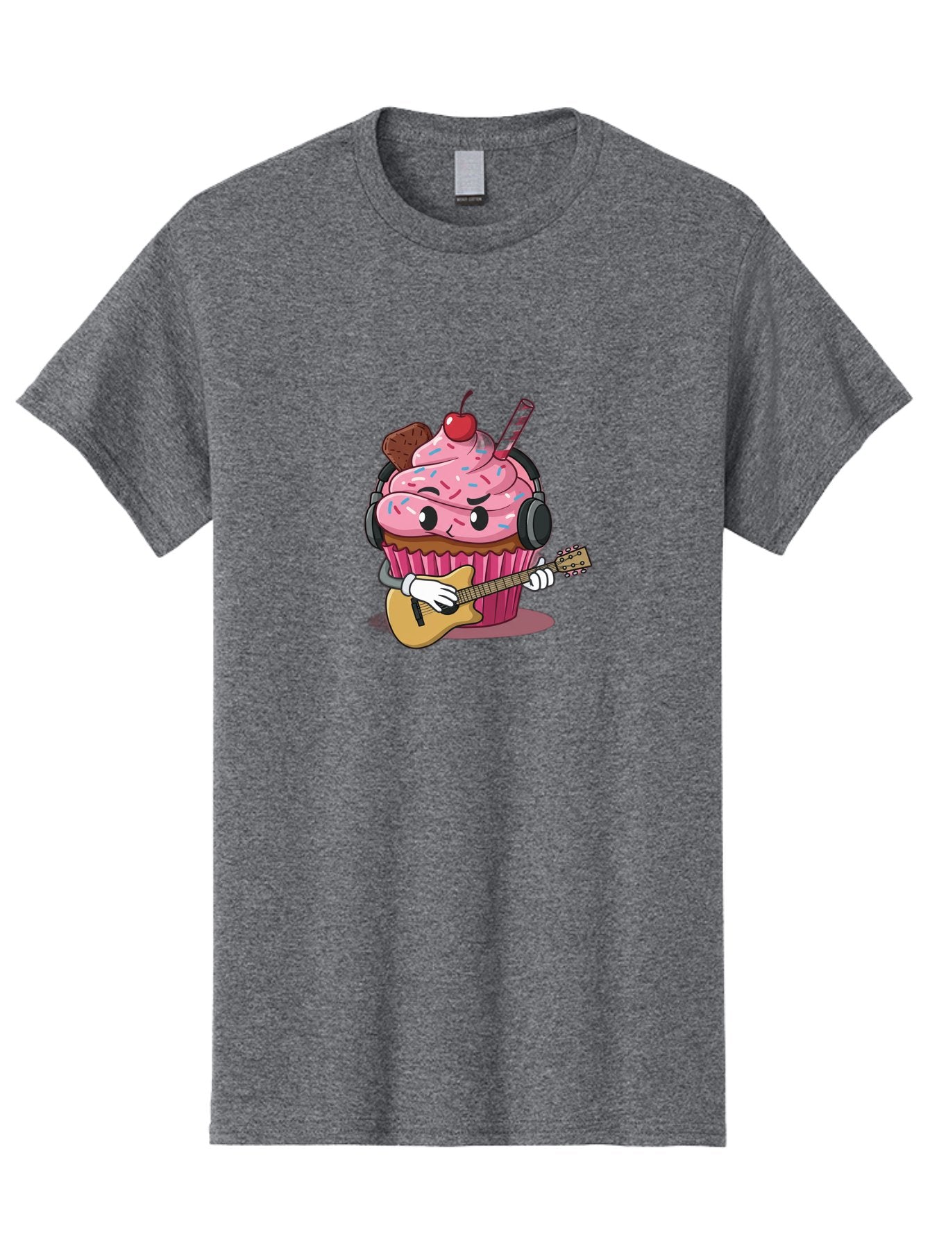 Cupcake-With-Guitar Men'S Graphic Tee, 100% Cotton, Comfortable Casual Summer Wear, Machine Washable, Vintage Camera, Old Camera, Antique Camera, Black Camera, Classic Photography, Photography Equipment, Nostalgic Device, Film Camera, Bah867 11