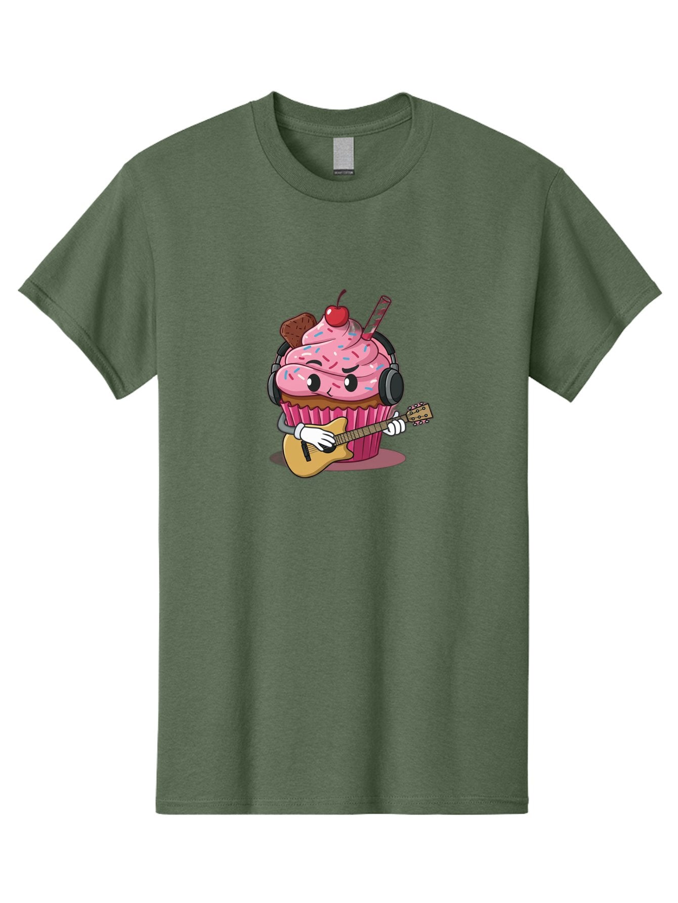 Cupcake-With-Guitar Men'S Graphic Tee, 100% Cotton, Comfortable Casual Summer Wear, Machine Washable, Vintage Camera, Old Camera, Antique Camera, Black Camera, Classic Photography, Photography Equipment, Nostalgic Device, Film Camera, Bah867 13