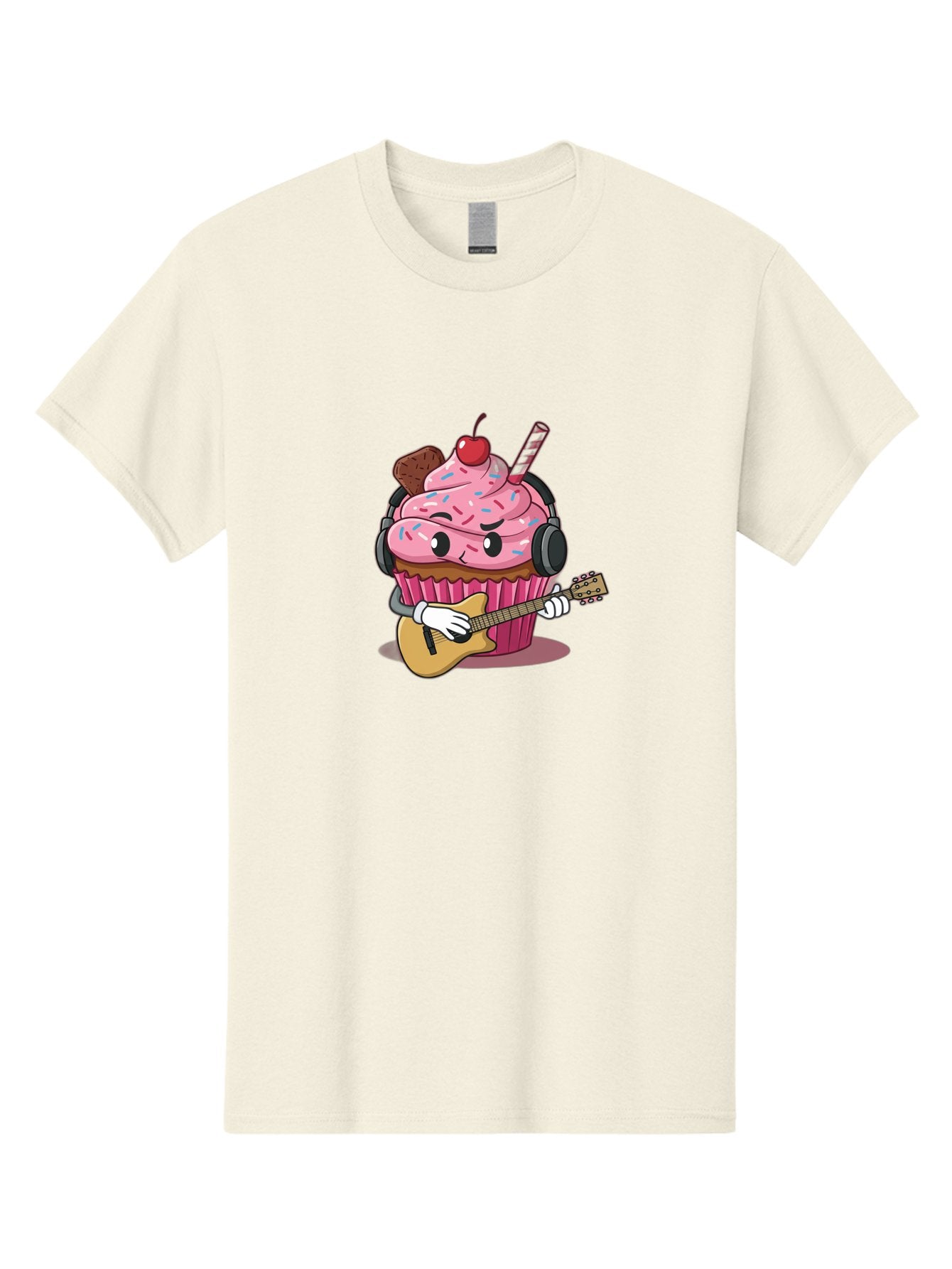 Cupcake-With-Guitar Men'S Graphic Tee, 100% Cotton, Comfortable Casual Summer Wear, Machine Washable, Vintage Camera, Old Camera, Antique Camera, Black Camera, Classic Photography, Photography Equipment, Nostalgic Device, Film Camera, Bah867 3