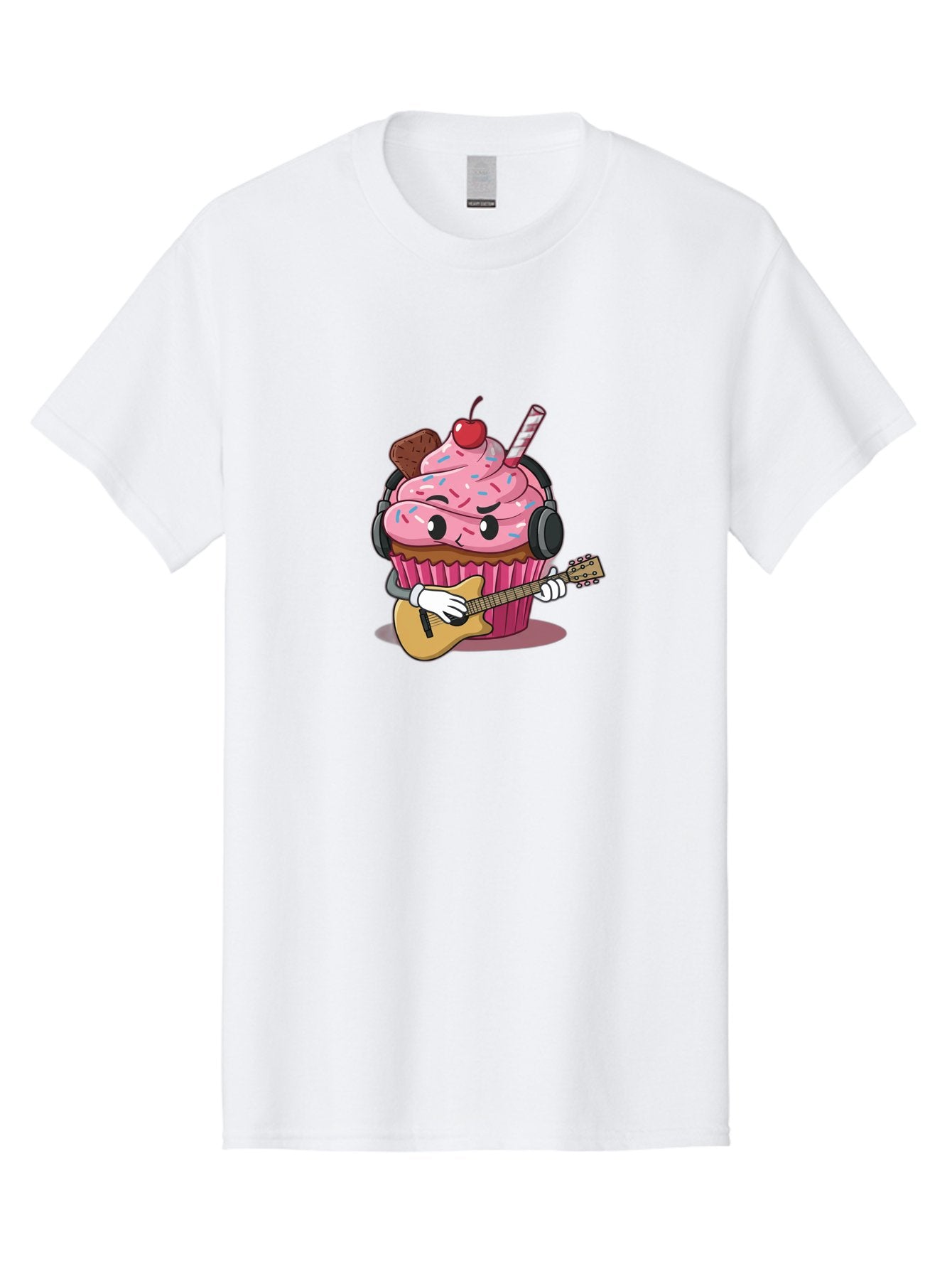 Cupcake-With-Guitar Men'S Graphic Tee, 100% Cotton, Comfortable Casual Summer Wear, Machine Washable, Vintage Camera, Old Camera, Antique Camera, Black Camera, Classic Photography, Photography Equipment, Nostalgic Device, Film Camera, Bah867 9