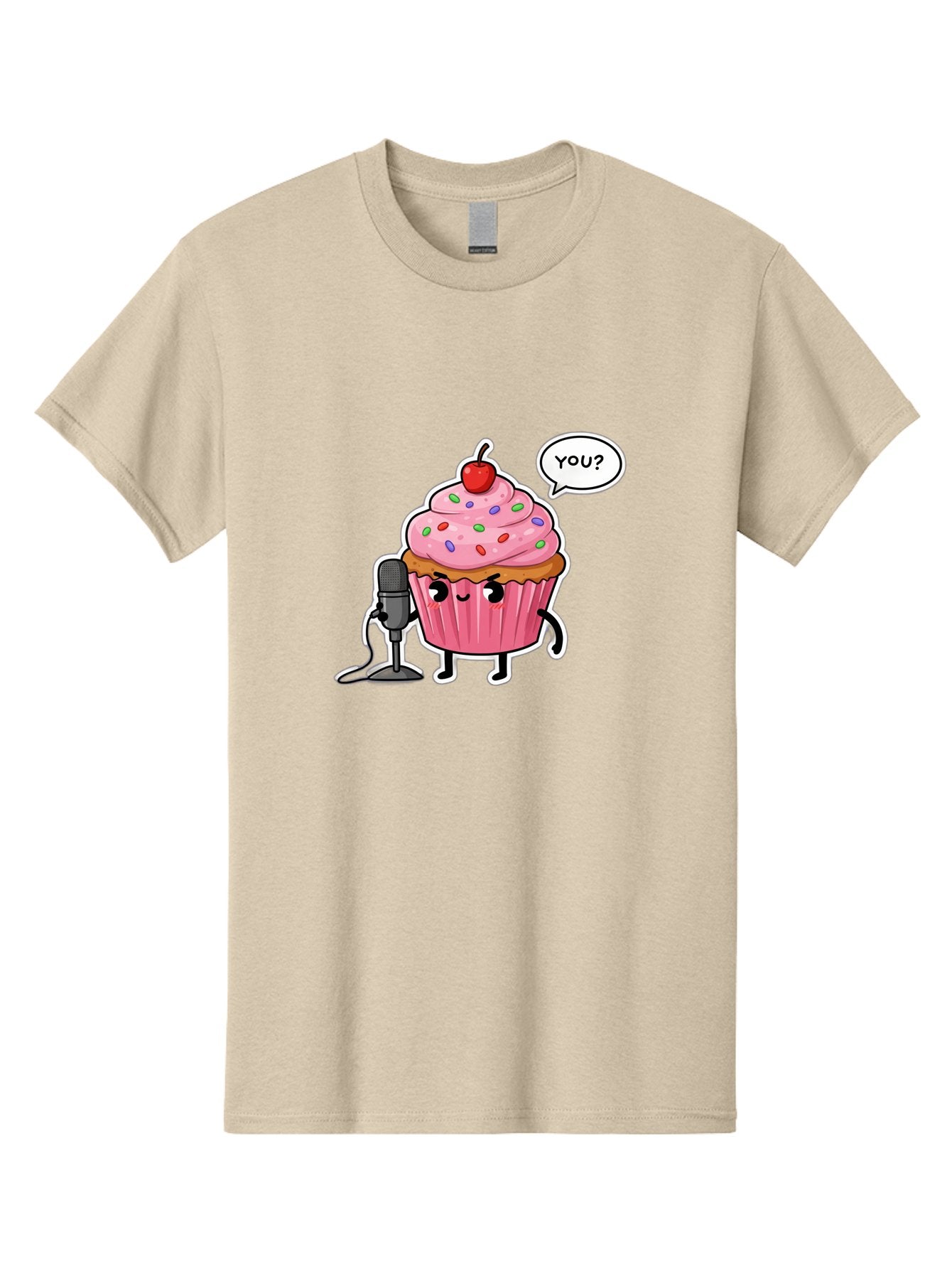 Cupcake-With-Microphone Men'S Graphic Tee, 100% Cotton, Comfortable Casual Summer Wear, Machine Washable, Vintage Camera, Old Camera, Antique Camera, Black Camera, Classic Photography, Photography Equipment, Nostalgic Device, Film Camera, Bah871 10