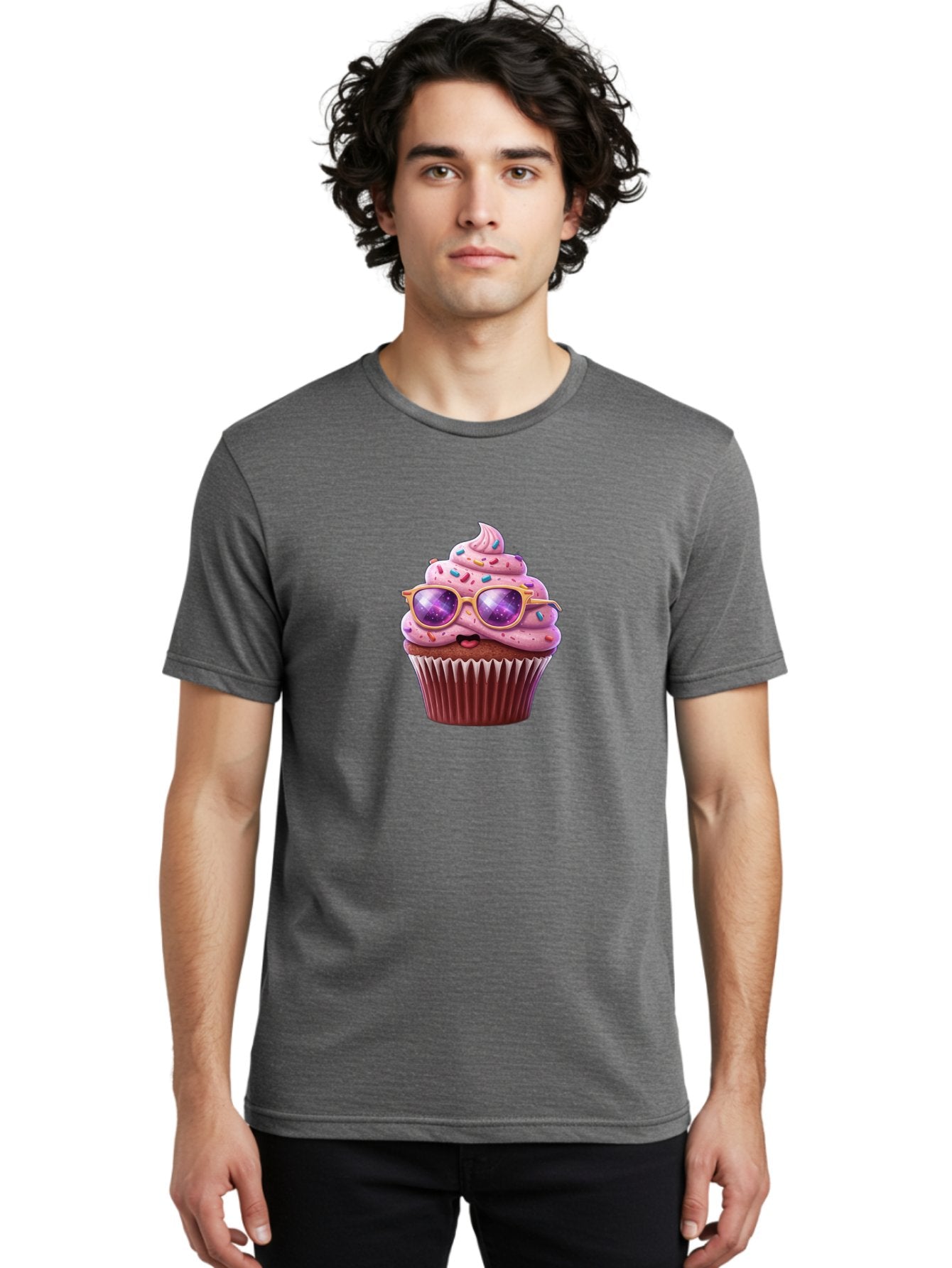 Cupcake-With-Sunglasses-1 Men'S Graphic Tee, 100% Cotton, Comfortable Casual Summer Wear, Machine Washable, Vintage Camera, Old Camera, Antique Camera, Black Camera, Classic Photography, Photography Equipment, Nostalgic Device, Film Camera, Bah872 30