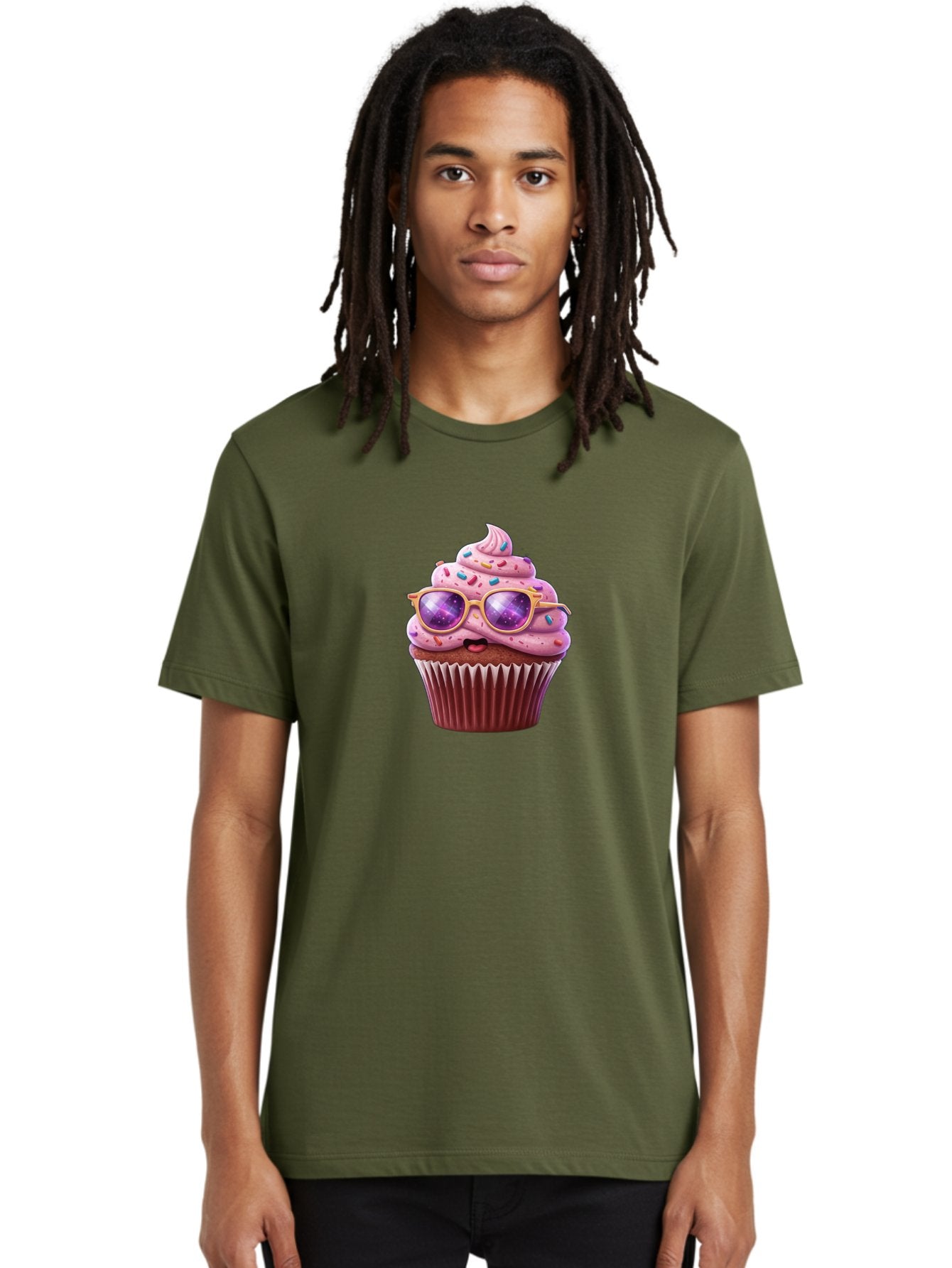 Cupcake-With-Sunglasses-1 Men'S Graphic Tee, 100% Cotton, Comfortable Casual Summer Wear, Machine Washable, Vintage Camera, Old Camera, Antique Camera, Black Camera, Classic Photography, Photography Equipment, Nostalgic Device, Film Camera, Bah872 19